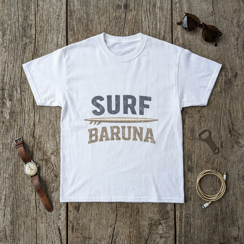 House Of Baruna Women's Surf T‑Shirt — Vintage Surf Logo Tee