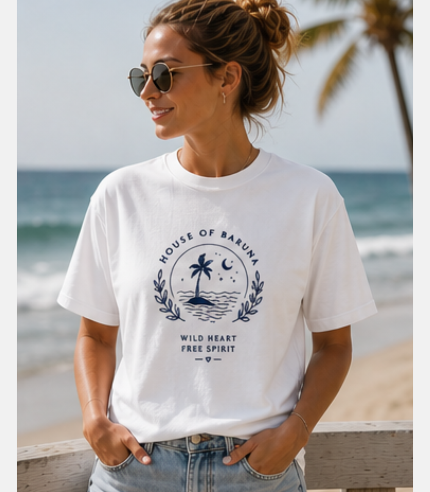 House of Baruna Beach Vibes T'Shirt -  Wild Heart Free Spirit