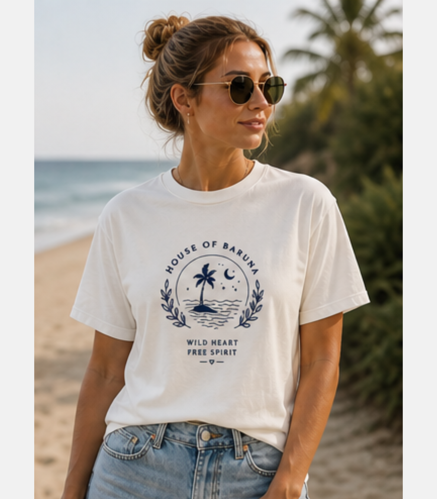 House of Baruna Beach Vibes T'Shirt -  Wild Heart Free Spirit