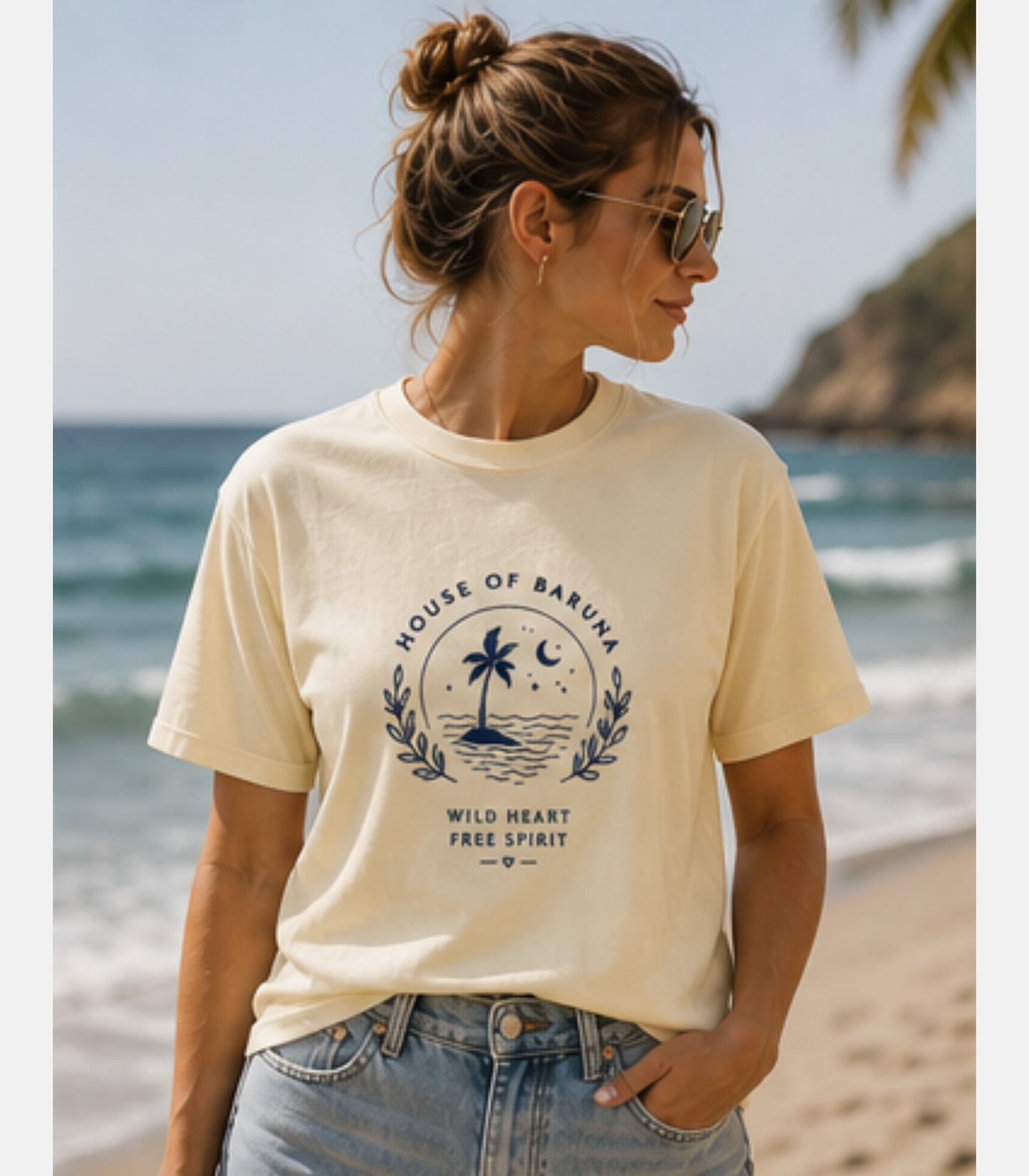 House of Baruna Beach Vibes T'Shirt -  Wild Heart Free Spirit