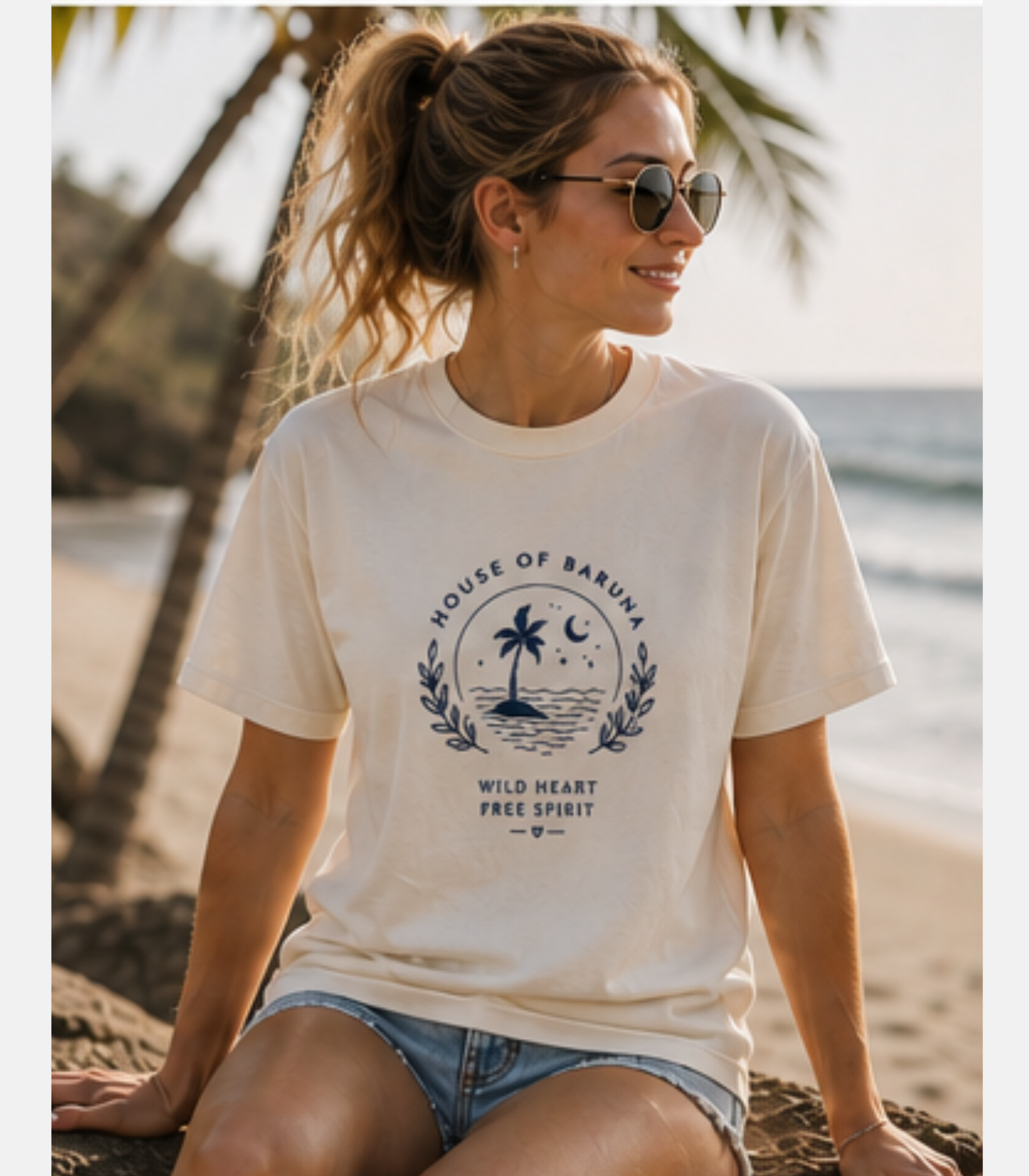House of Baruna Beach Vibes T'Shirt -  Wild Heart Free Spirit