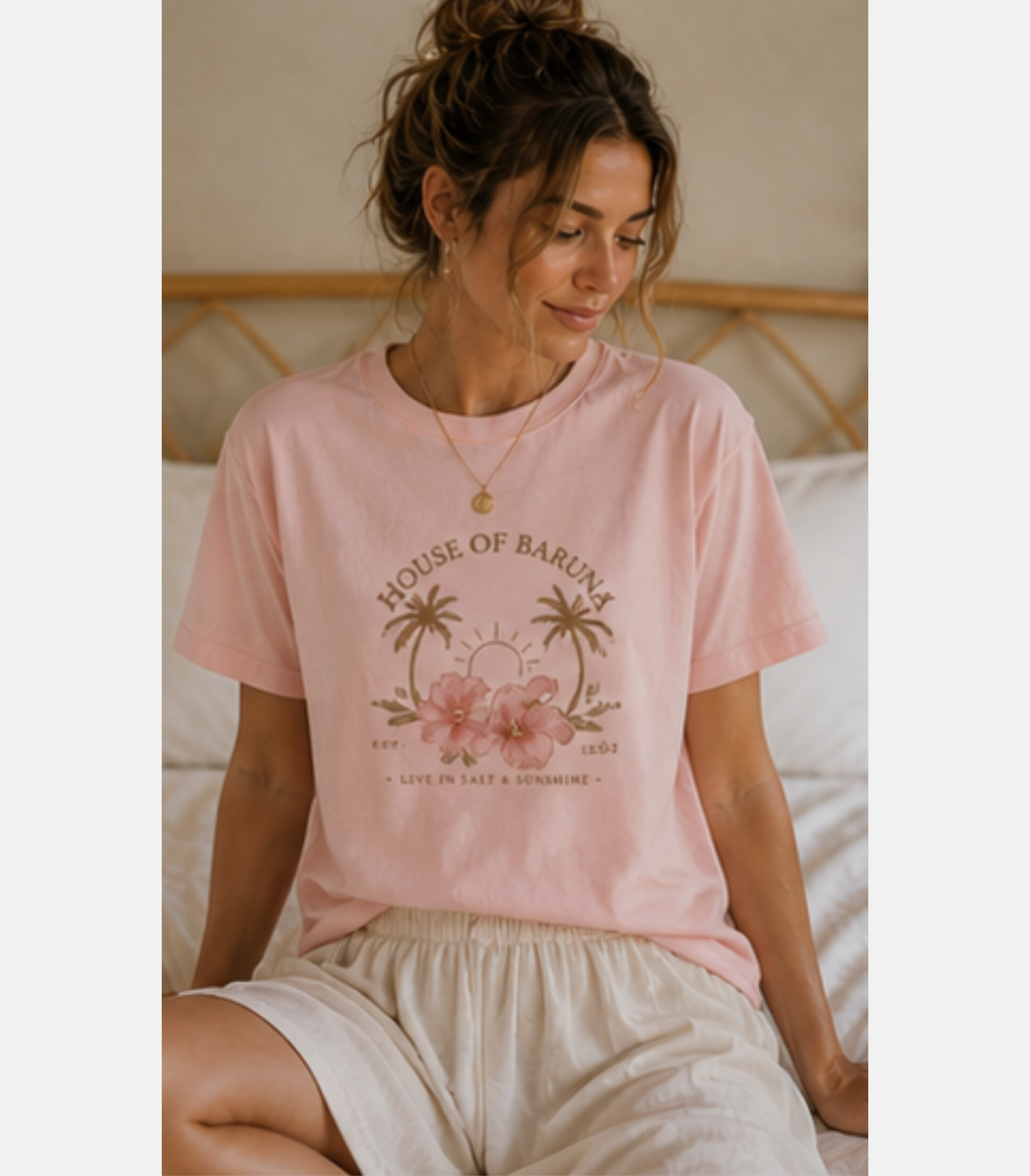 "House of Baruna" Tropical Floral T'Shirt
