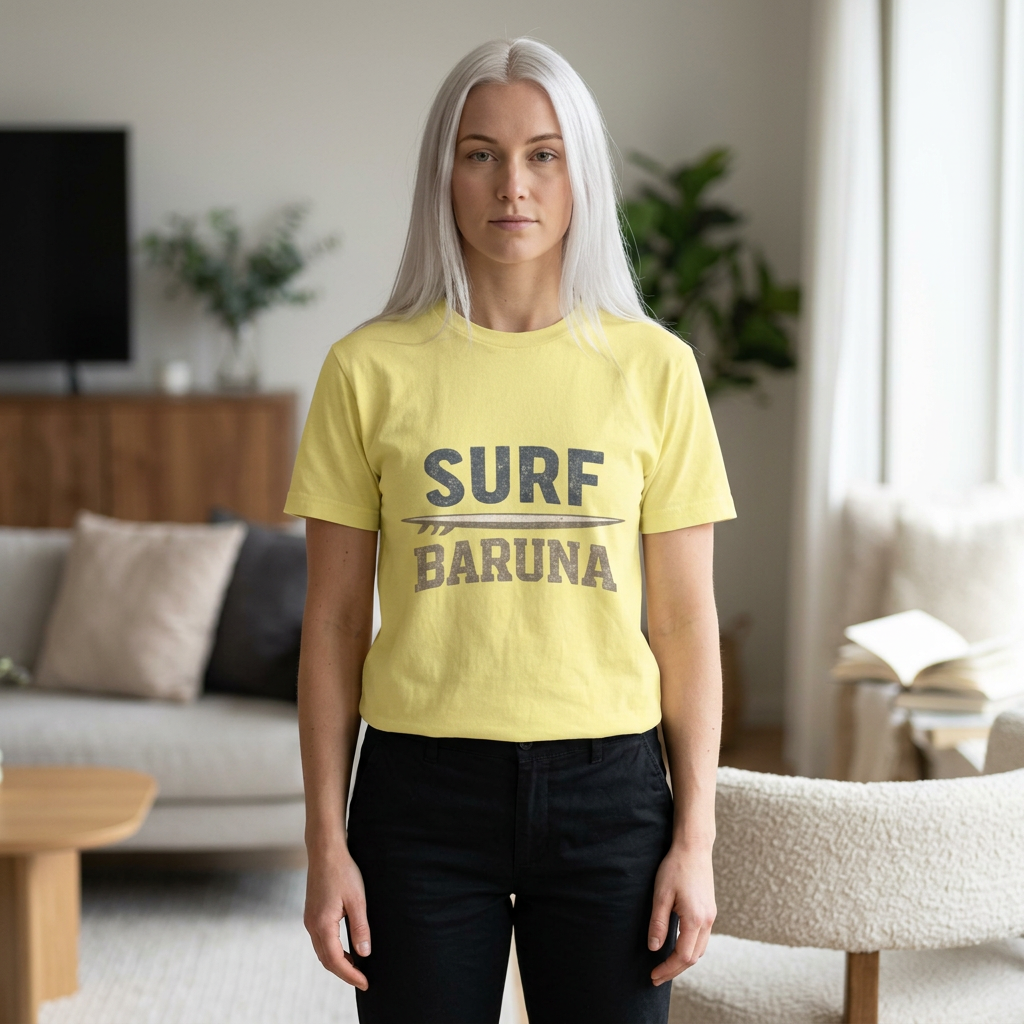House Of Baruna Women's Surf T‑Shirt — Vintage Surf Logo Tee