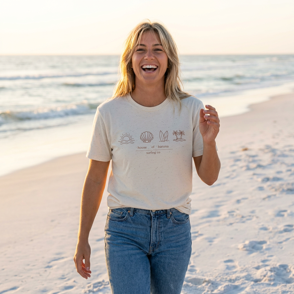 Surf Sketch Women's T'Shirt — Coastline Surfboard & Palm