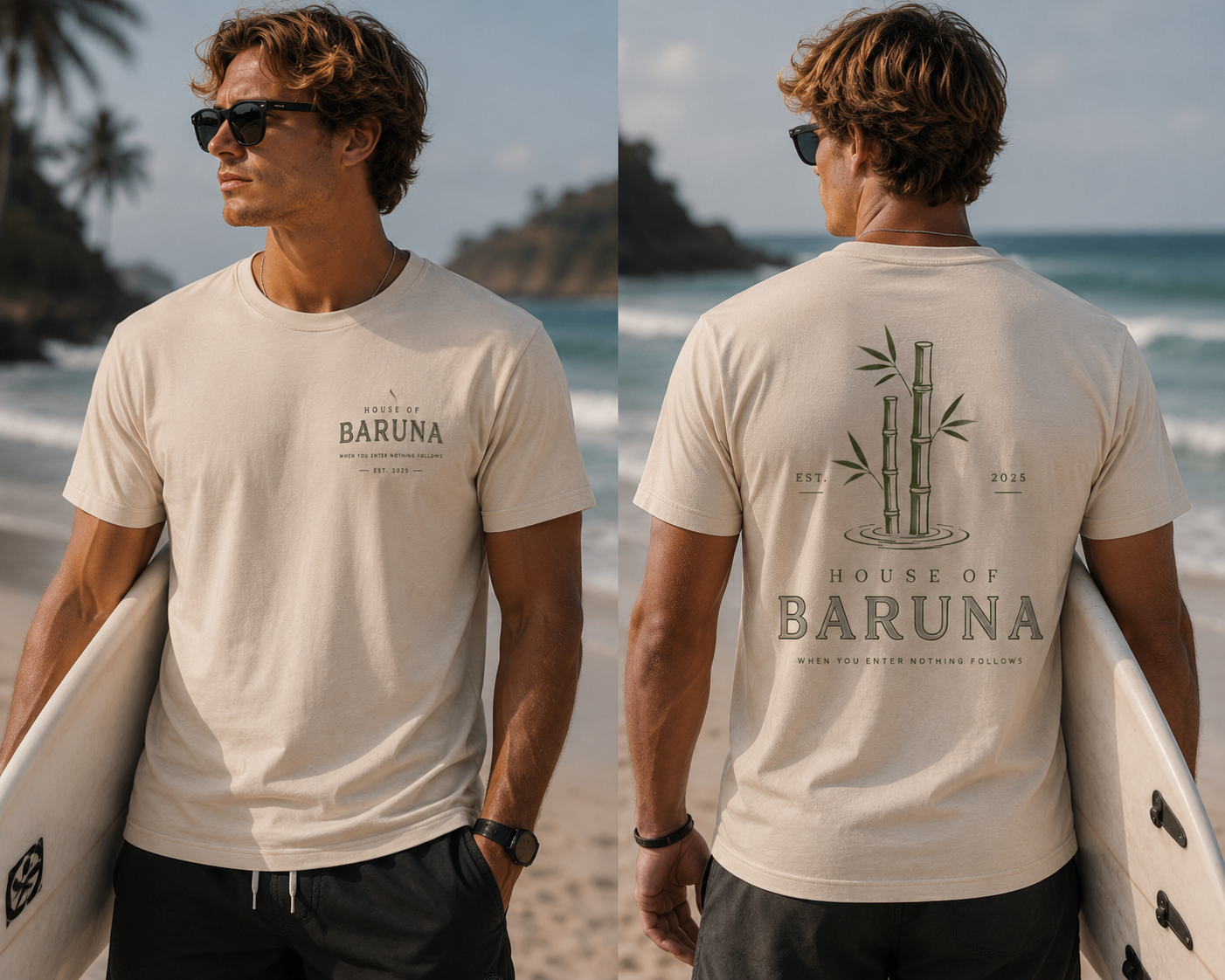 Baruna Minimal Logo T‑Shirt — Casual Graphic Tee