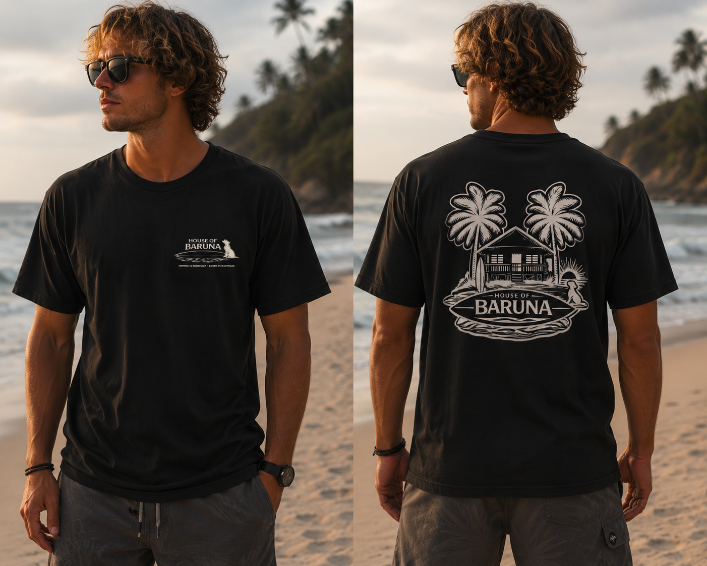 House of Baruna Men's Surf Club T-Shirt – Coastal Beach Shack