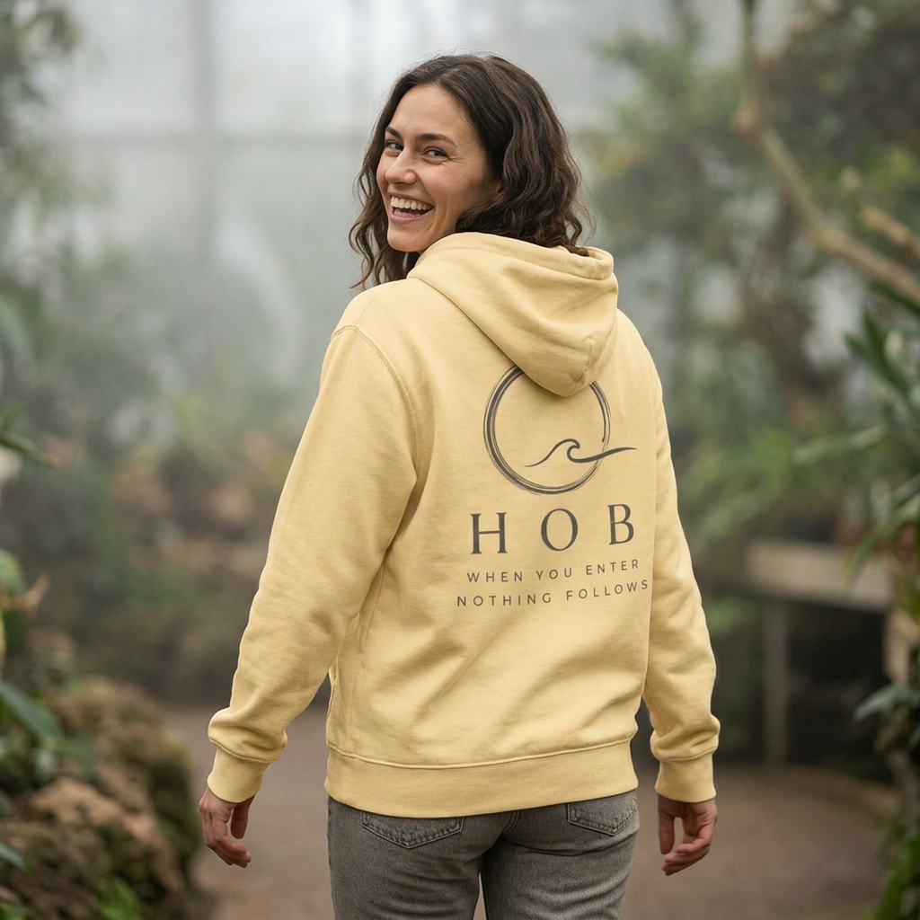 HOB Wave Hoodie — "When You Enter, Nothing Follows"