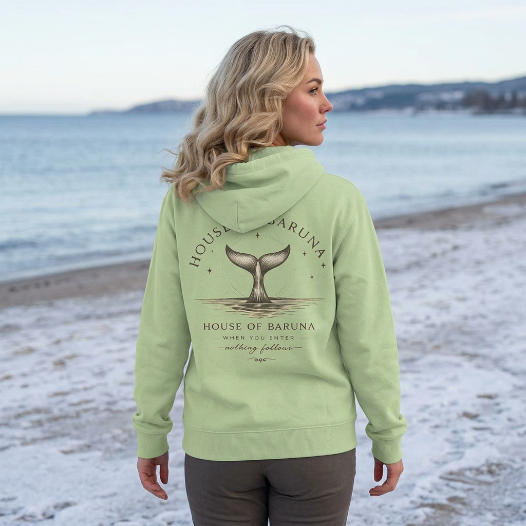 House Of Baruna Whale Vintage Surf Hoodie