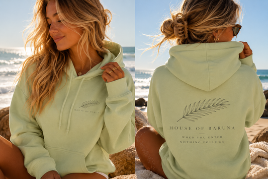 'House of Baruna' Palm Leaf Hoodie