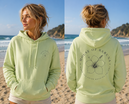 House of Baruna Floral Hoodie — "When You Enter, Nothing Follows"