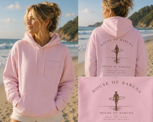 House of Baruna Surfer Womans Hoodie — Minimal Coastal Surf