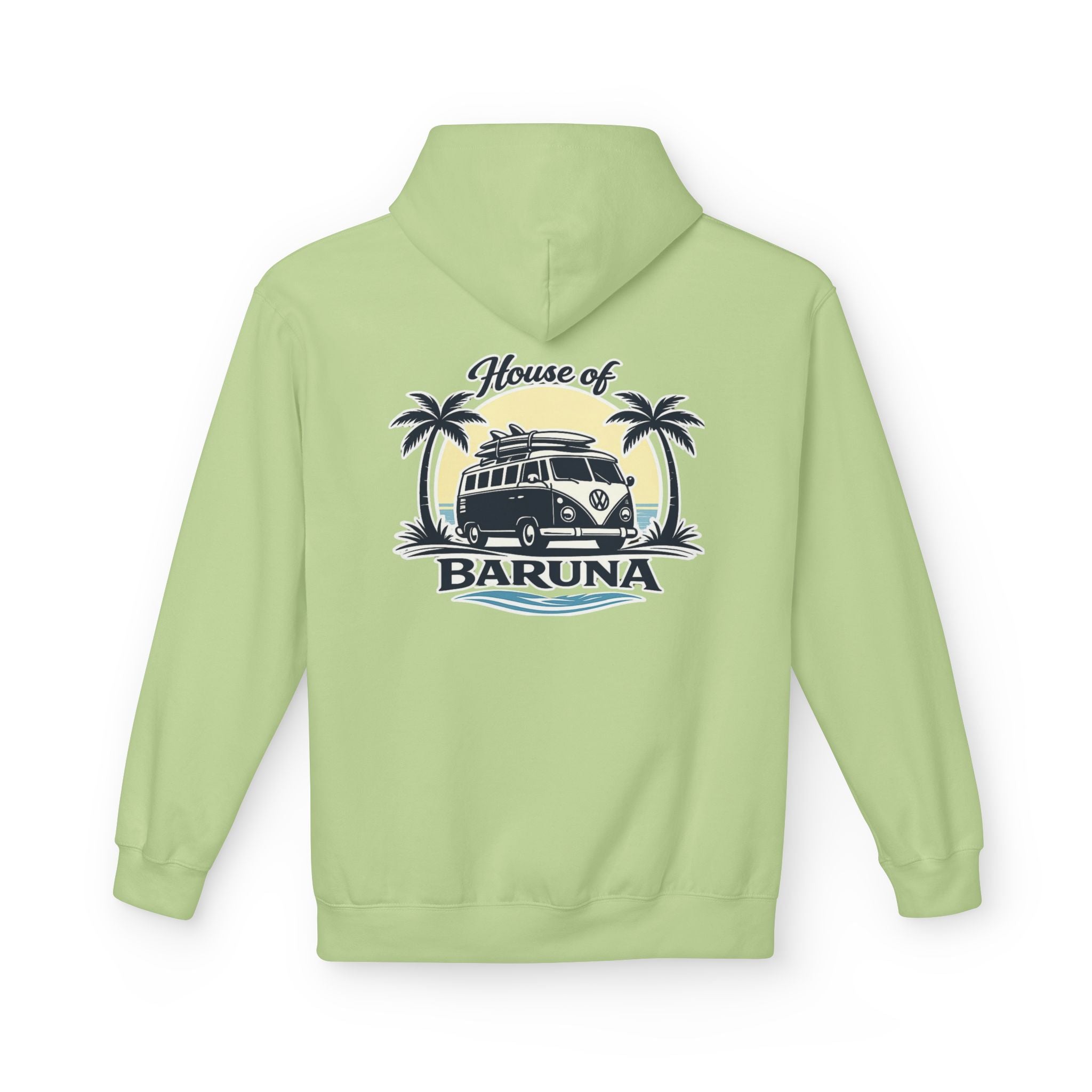 House of Baruna Woman's Surf Van Hoodie — Beach Retro Pullover