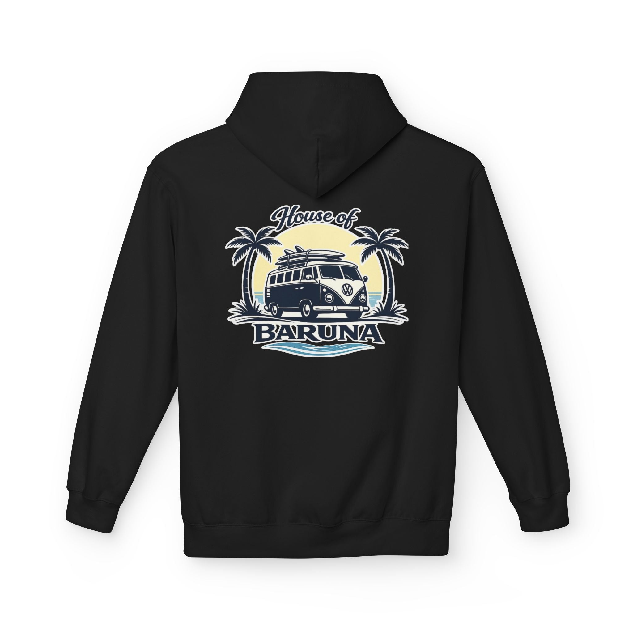 House of Baruna Woman's Surf Van Hoodie — Beach Retro Pullover