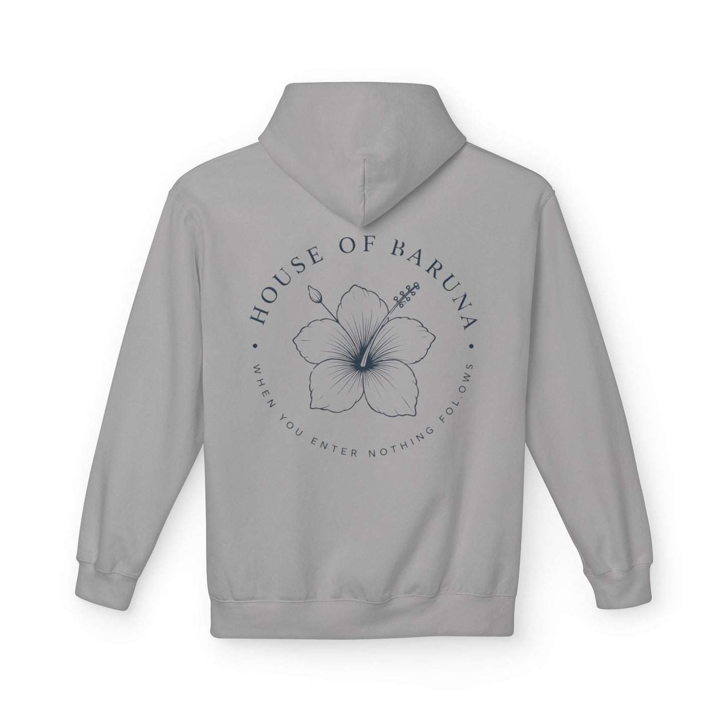 House of Baruna Floral Hoodie — "When You Enter, Nothing Follows"