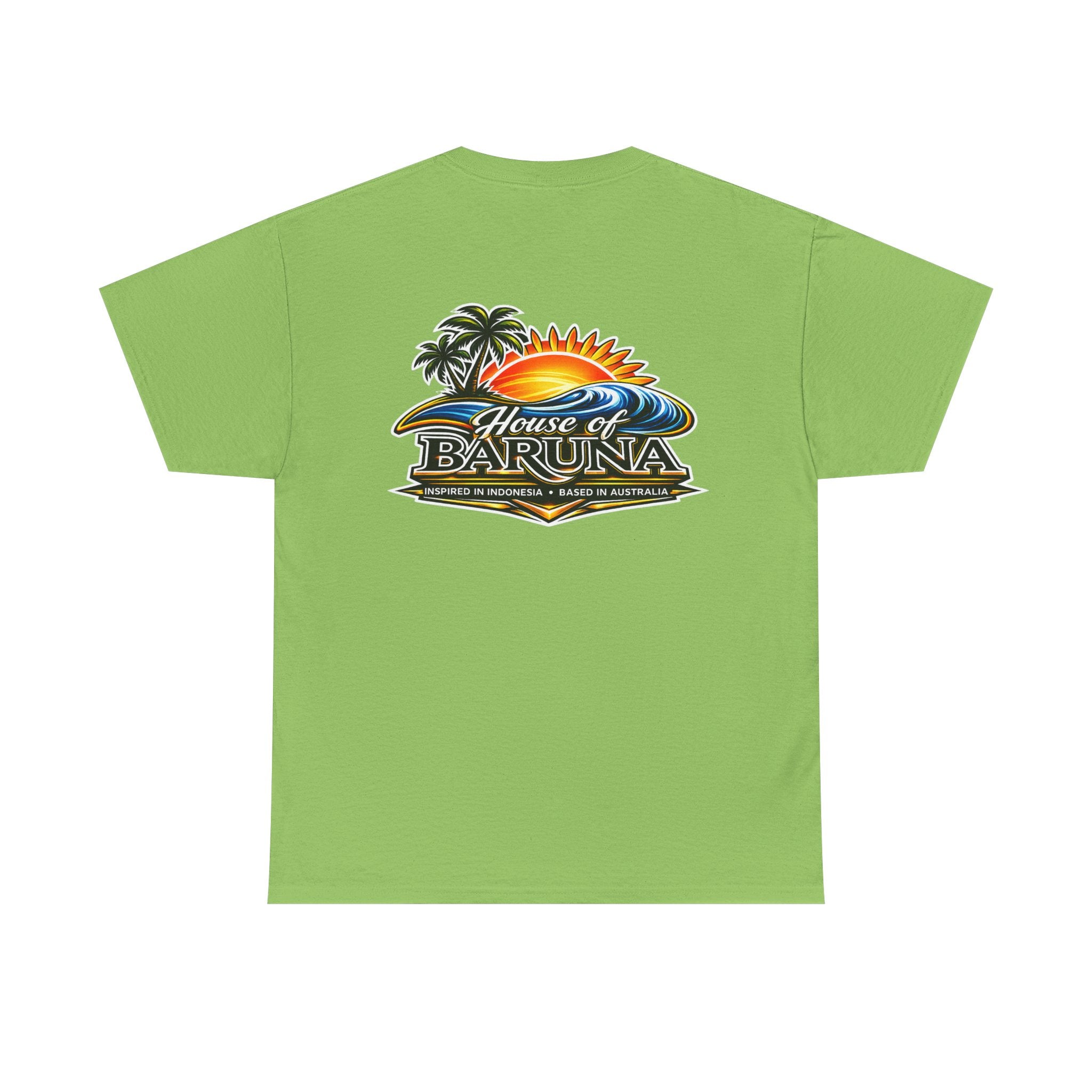 House of Baruna Men's Sunset Wave T'Shirt – Palm Tree Surf Shirt