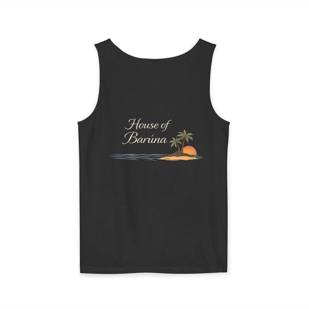 House of Baruna Men's | Surf Vibe Tank Top – Front & Back Logo