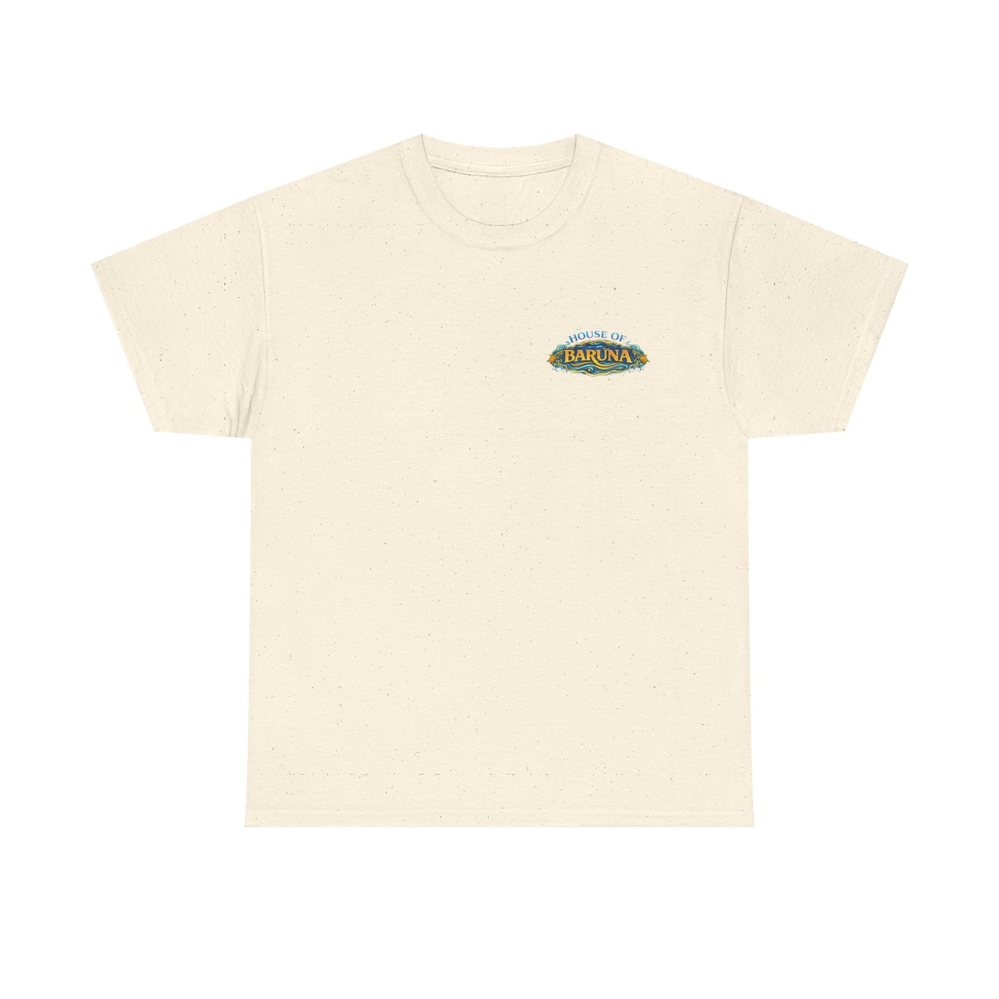 House of Barūna Men's T'shirt – Tropical Surf God Design Tee (Back Print)