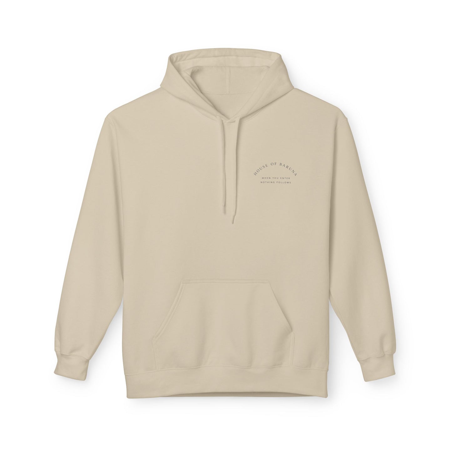 House of Baruna Floral Hoodie — "When You Enter, Nothing Follows"