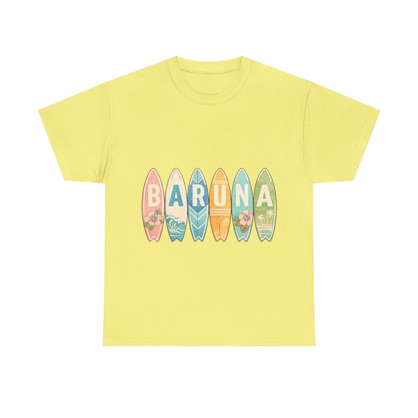 House of Baruna Women's  Surfboard Graphic Tee — Retro Beach Vibe T-Shirt
