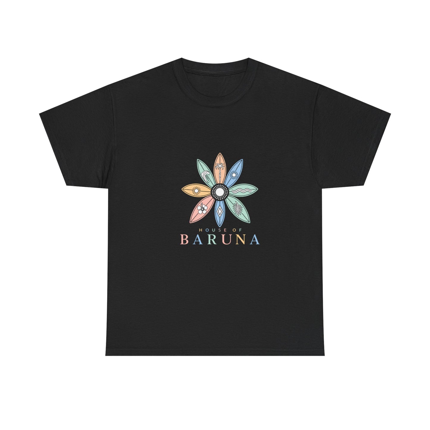House of Baruna Surfboard Floral Logo Tee