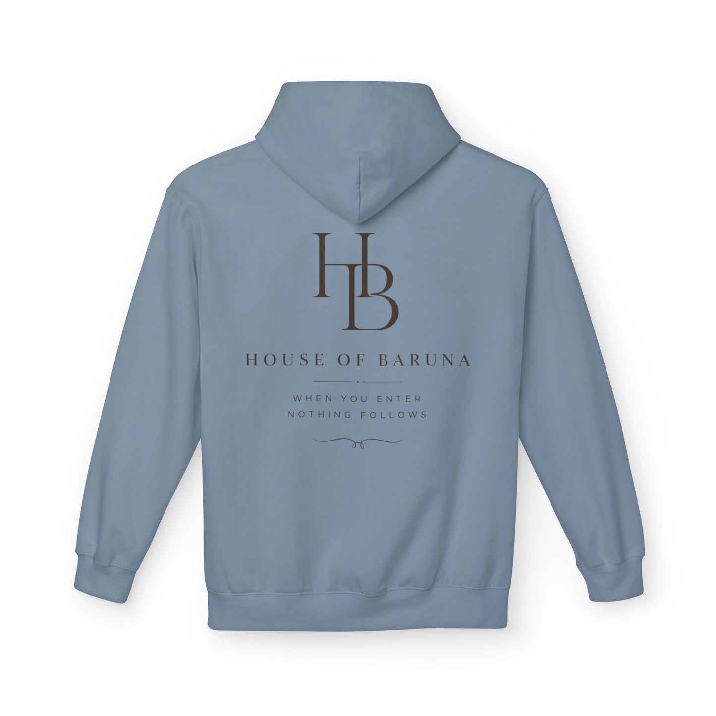 House of Baruna HB Logo Hoodie — Minimalist Luxury Pullover