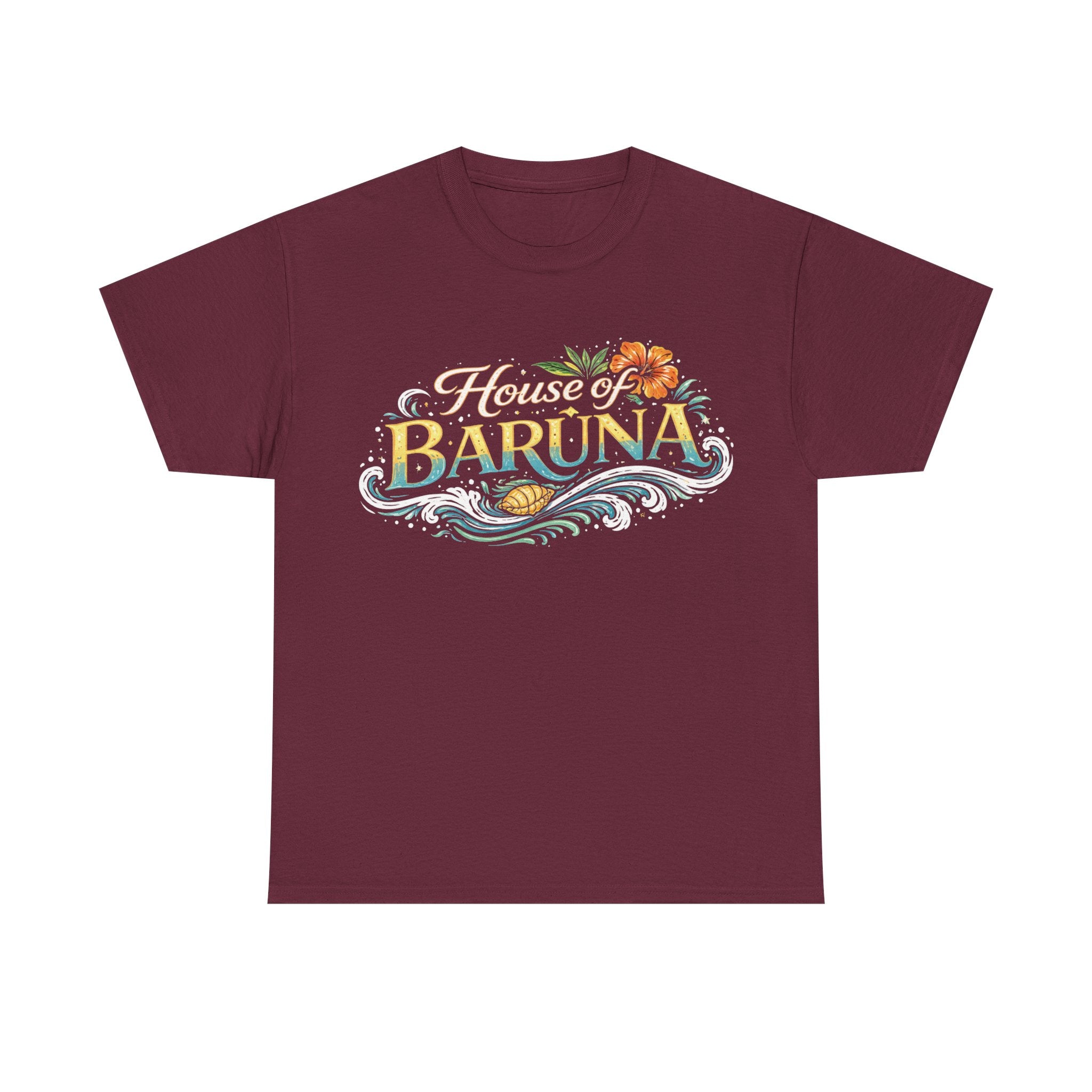 House of Baruna Woman’s Coastal Graphic Tee - Summer Surf T'shirt