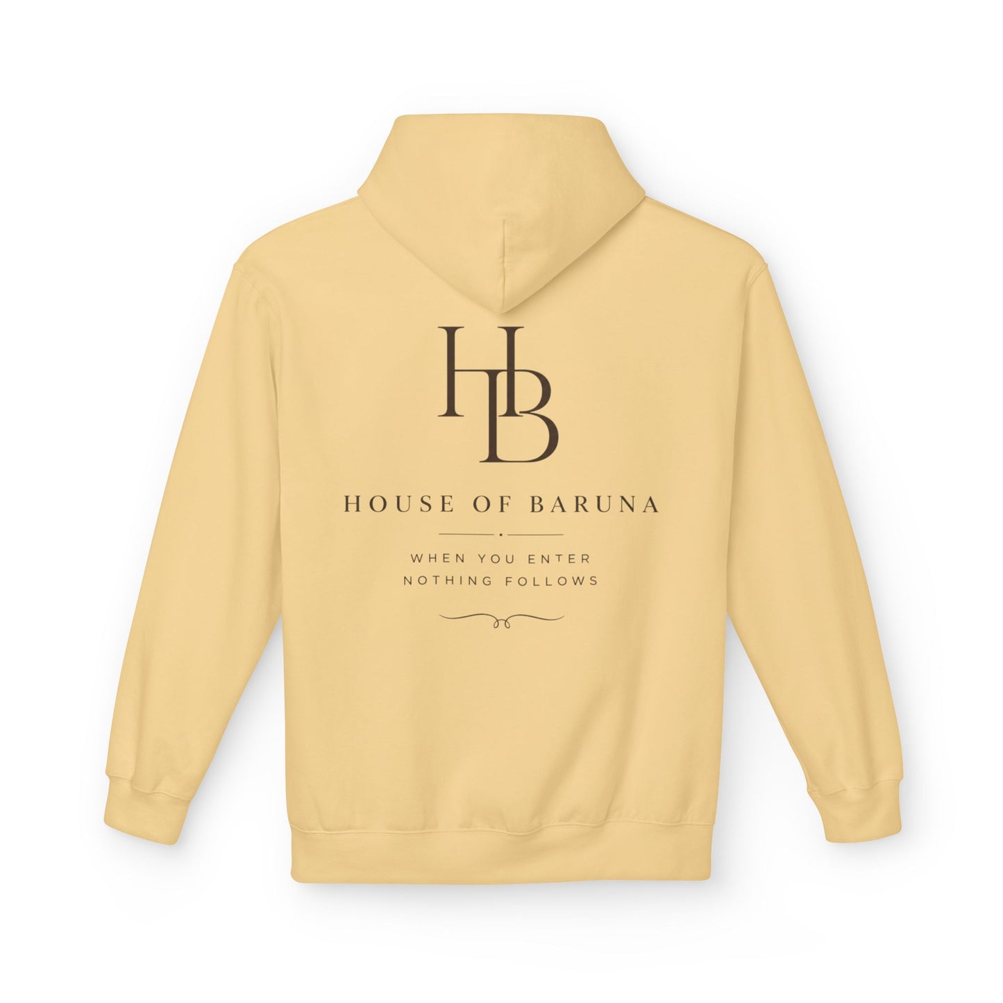 House of Baruna HB Logo Hoodie — Minimalist Luxury Pullover