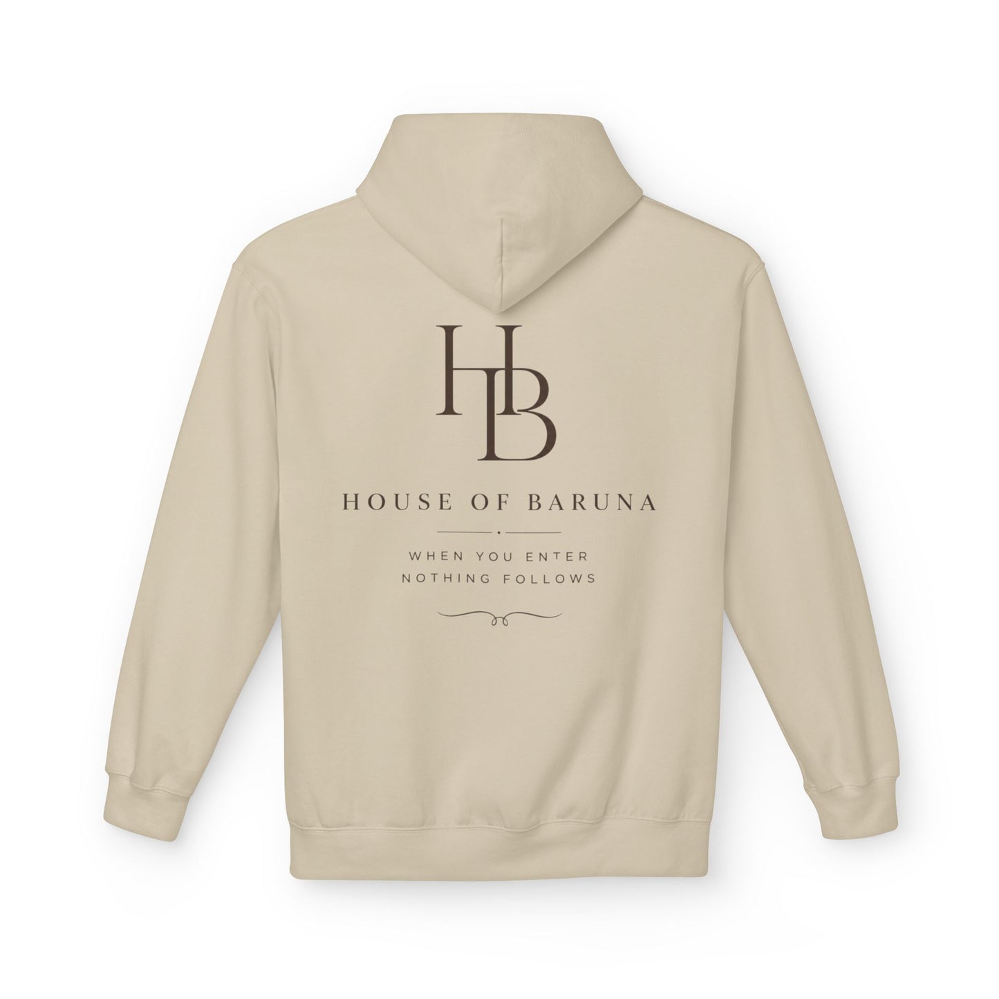 House of Baruna HB Logo Hoodie — Minimalist Luxury Pullover