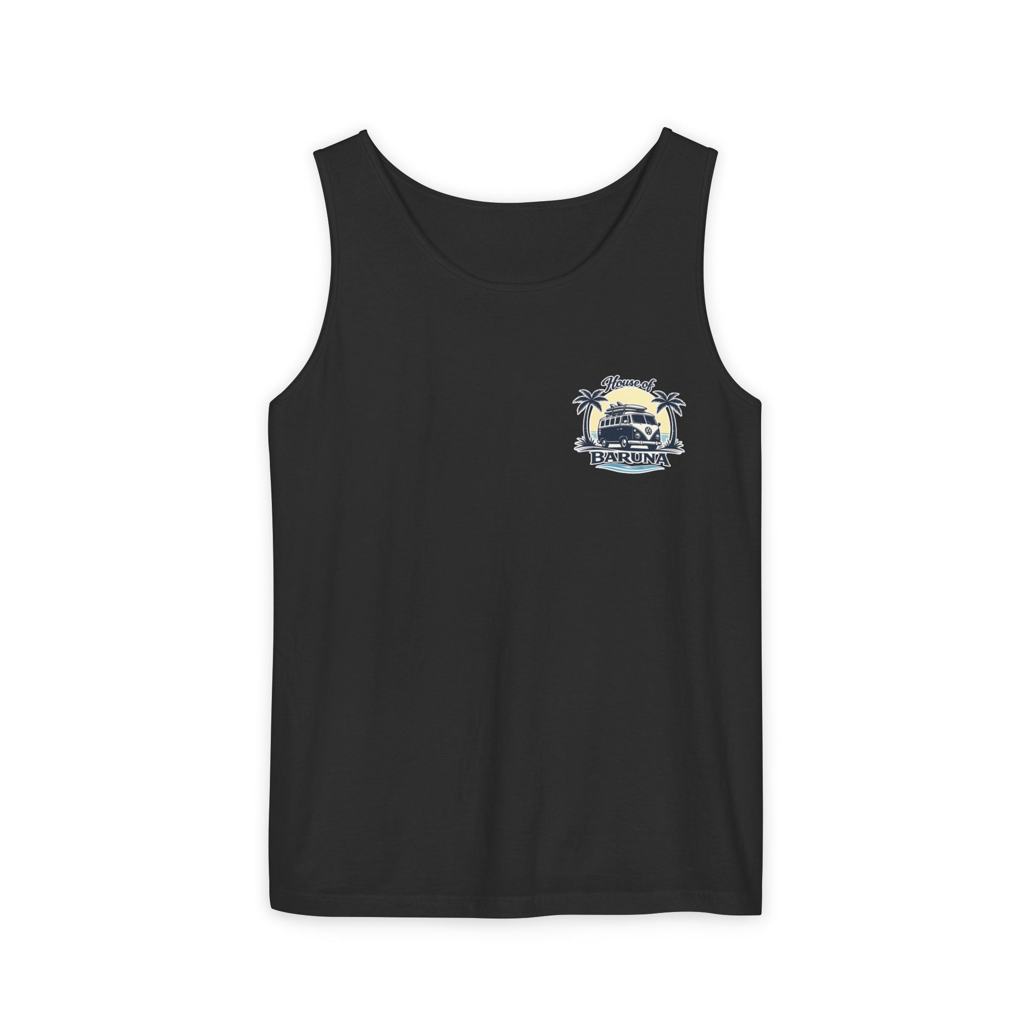 House of Baruna Men's Vintage Kombi Tank – Island Crest Surf Singlet for Men