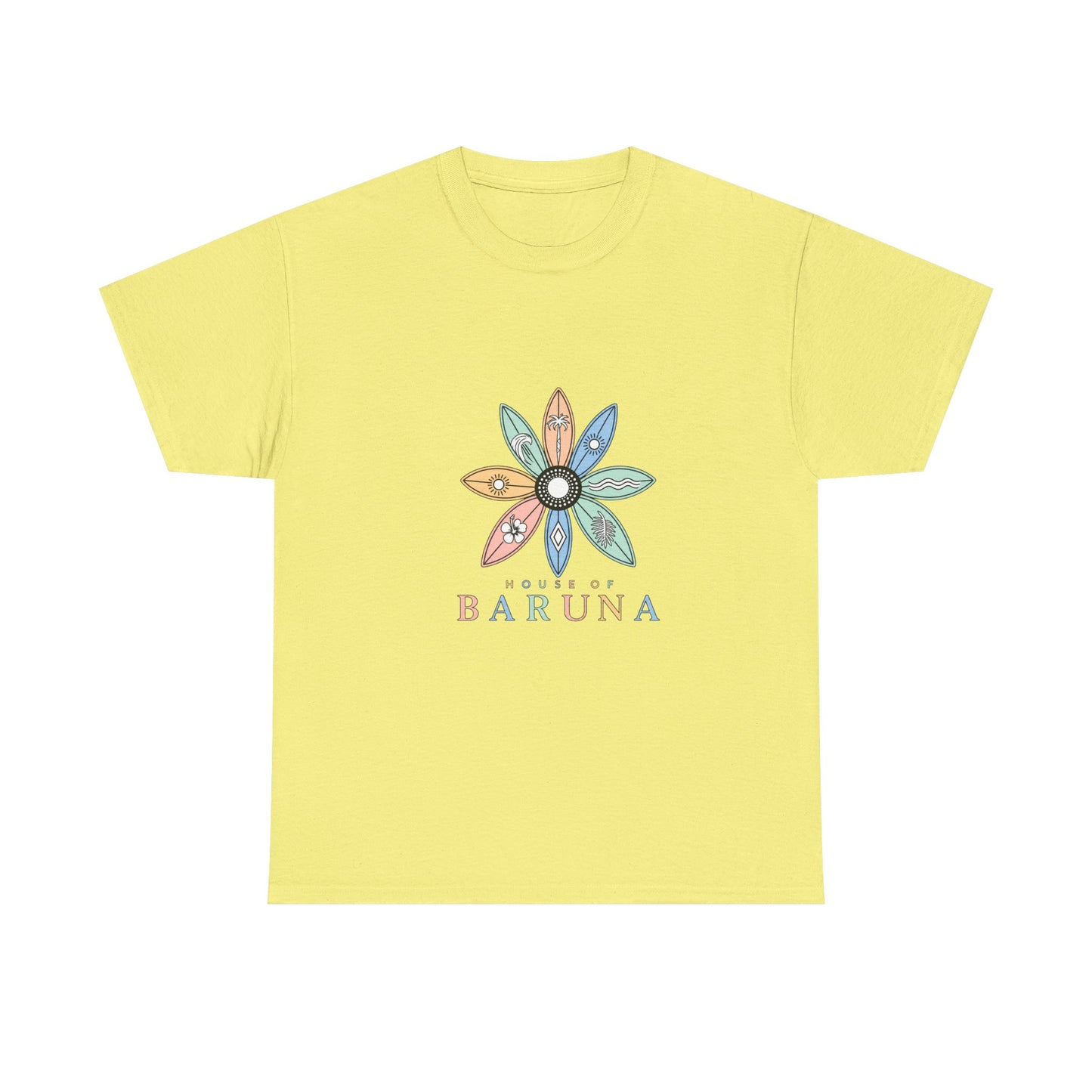 House of Baruna Surfboard Floral Logo Tee