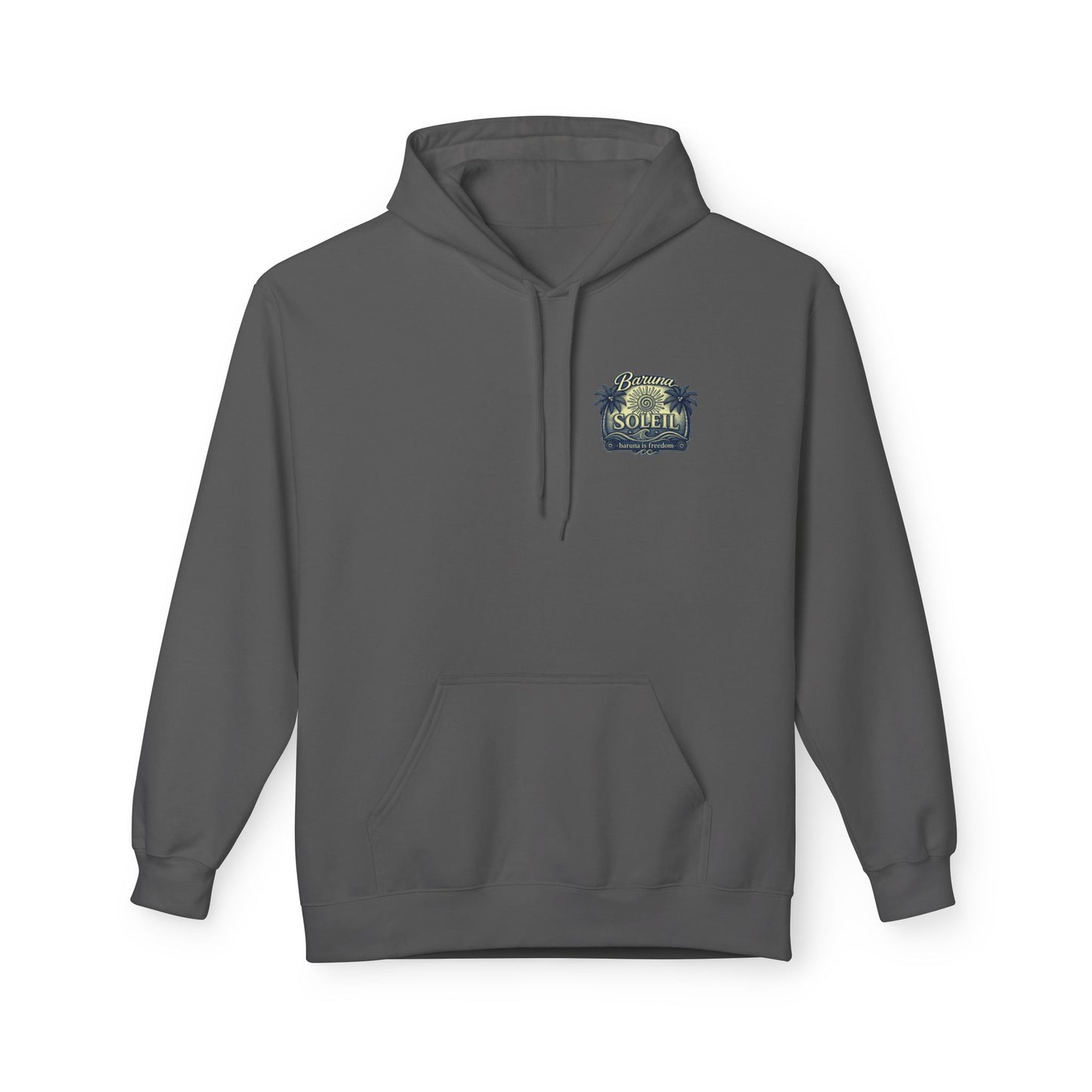 Baruna Soleil Hoodie — Tropical Palm Vintage Surf Pullover