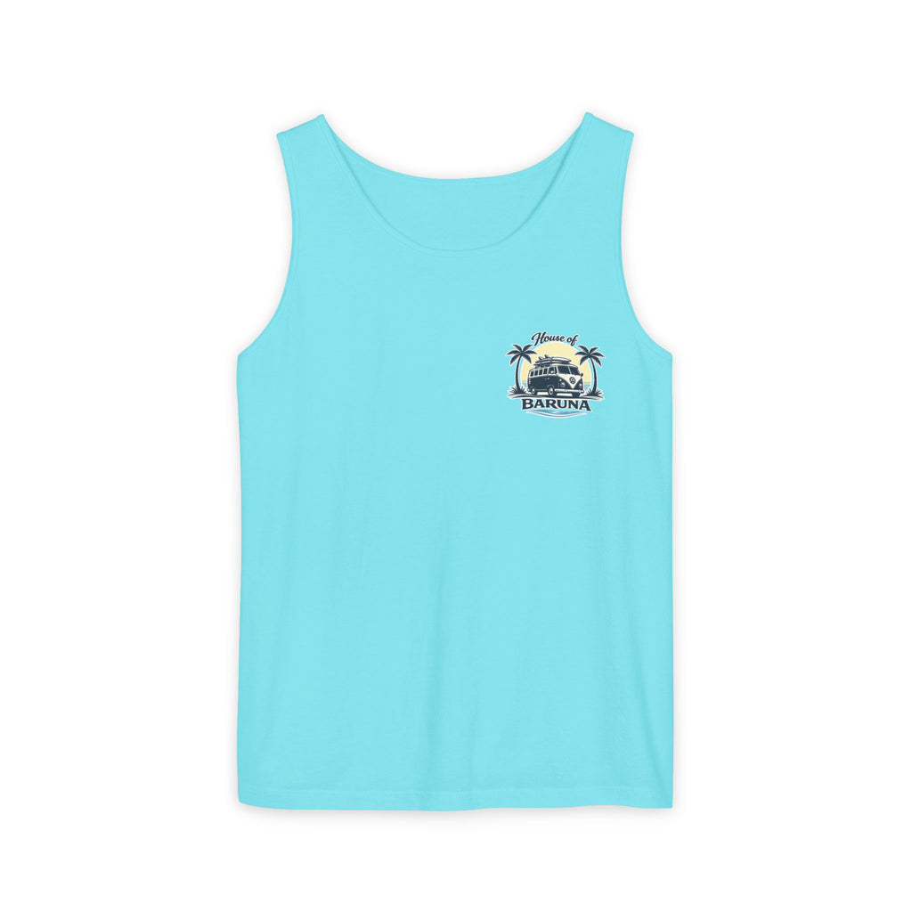 House of Baruna Men's Vintage Kombi Tank – Island Crest Surf Singlet for Men