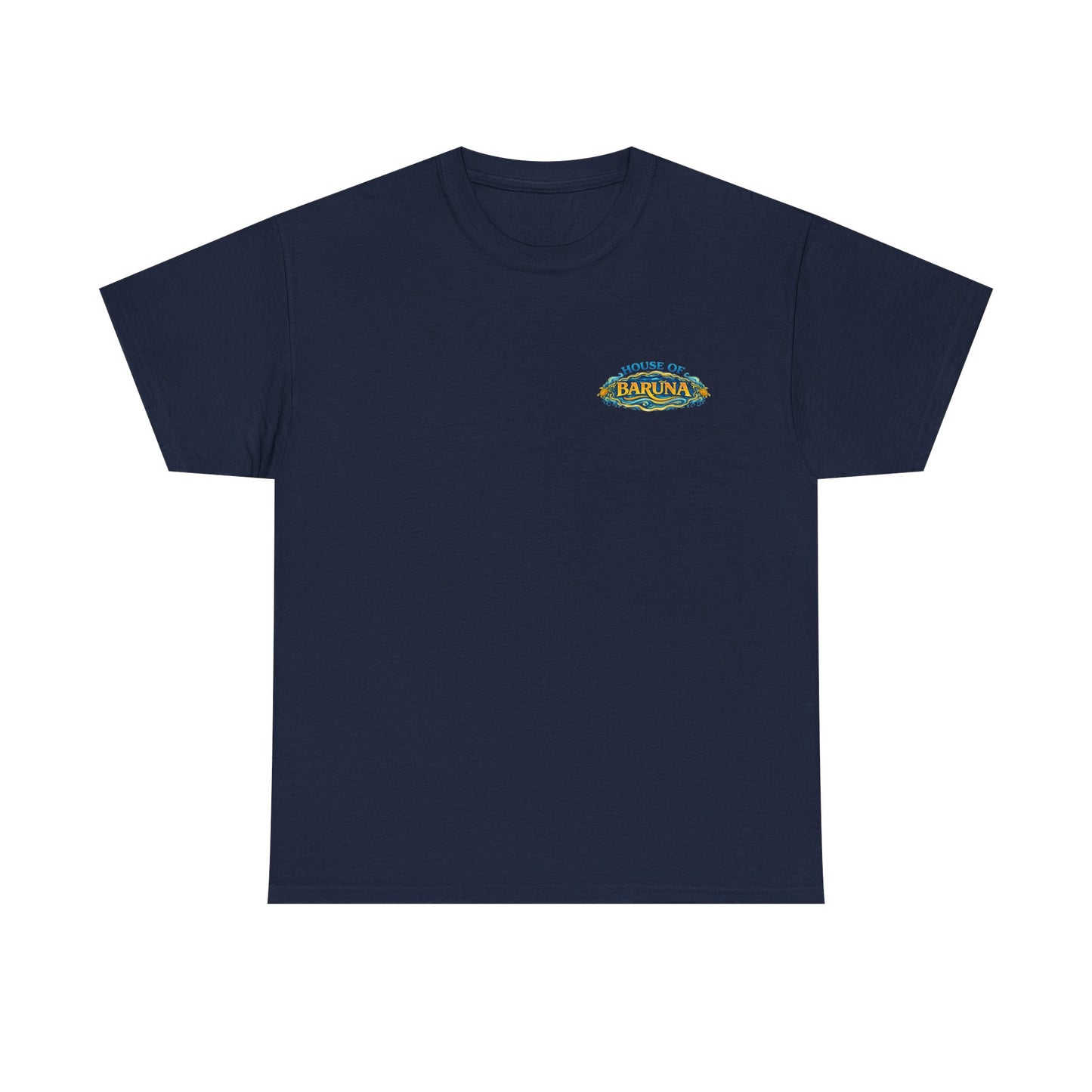 House of Barūna Men's T'shirt – Tropical Surf God Design Tee (Back Print)