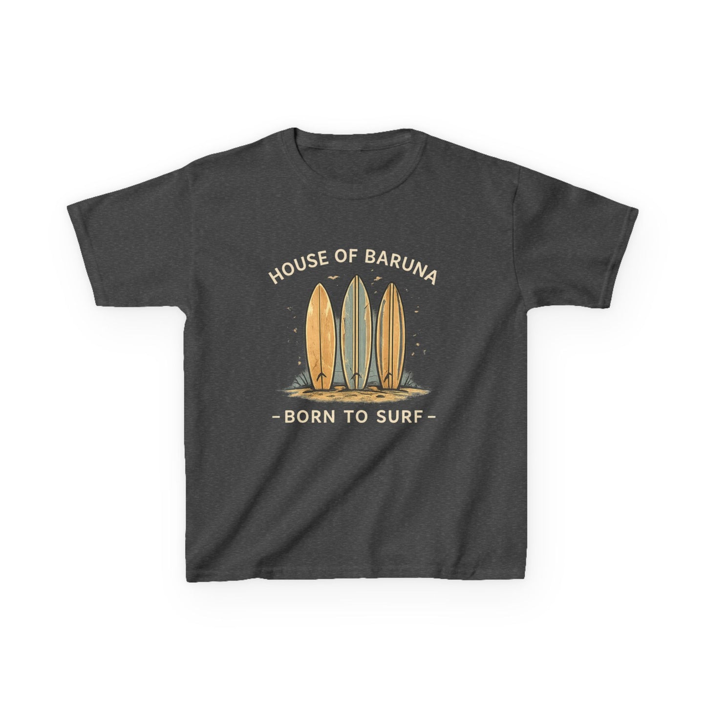 "House of Baruna: Born to Surf" Kid's Tee