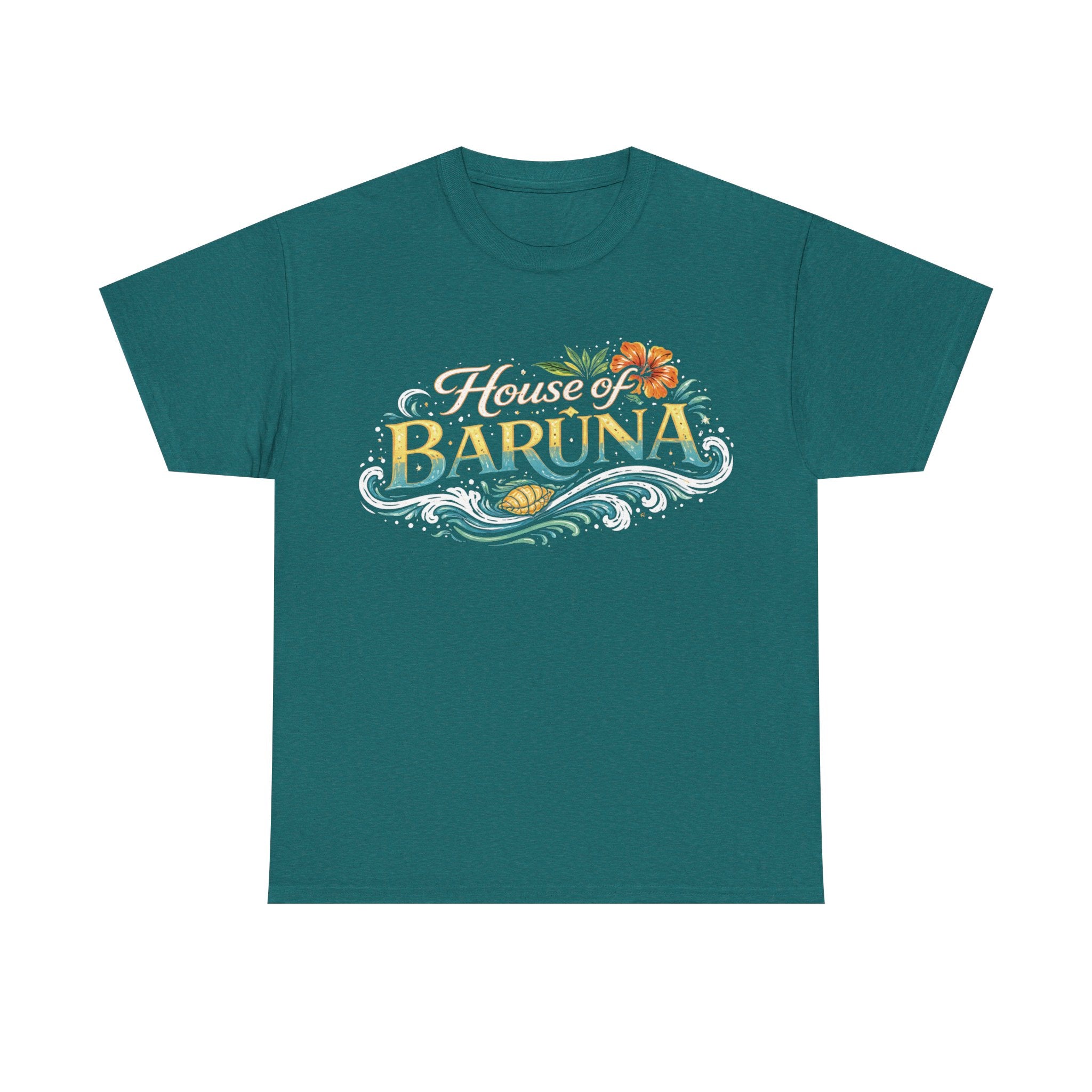 House of Baruna Woman’s Coastal Graphic Tee - Summer Surf T'shirt
