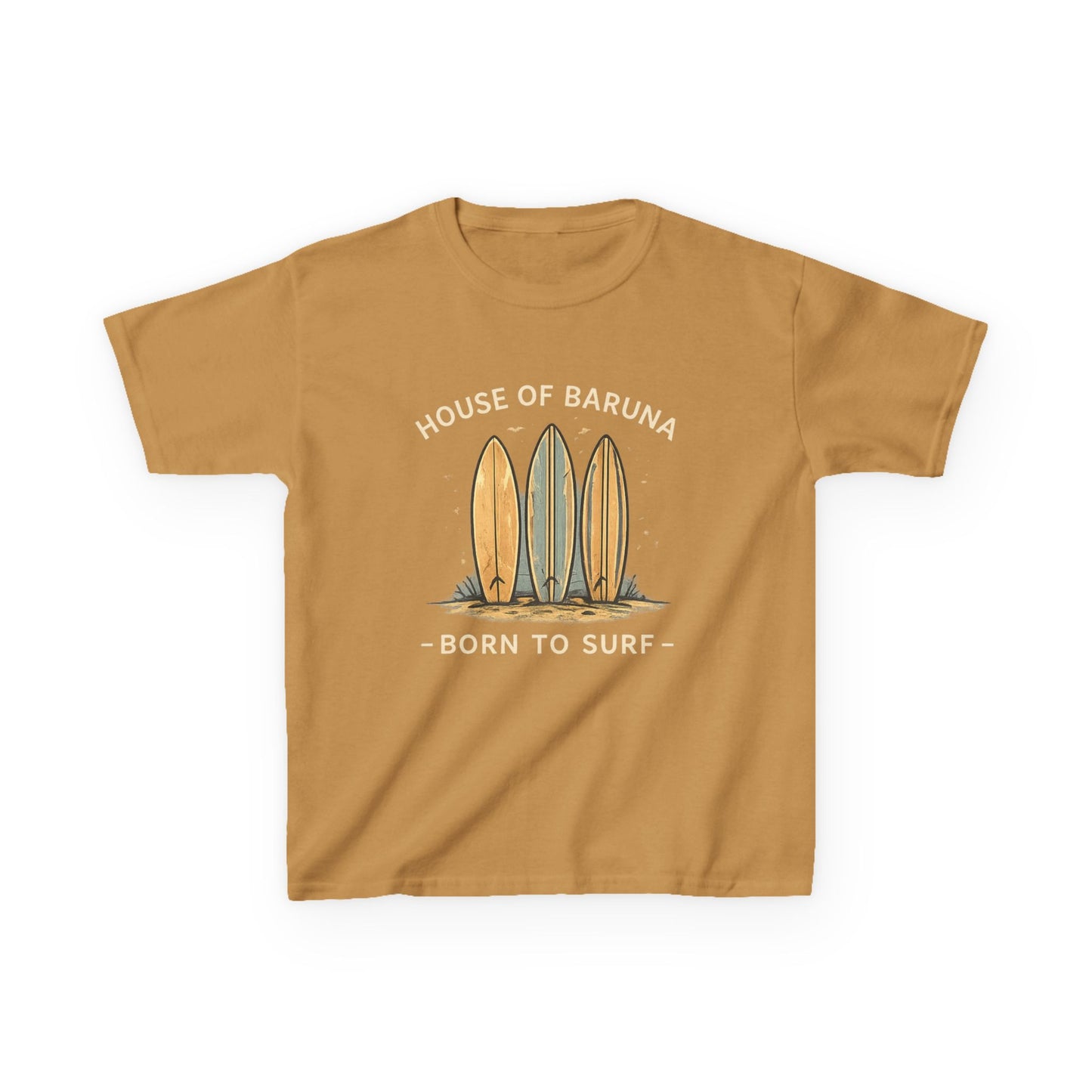 "House of Baruna: Born to Surf" Kid's Tee