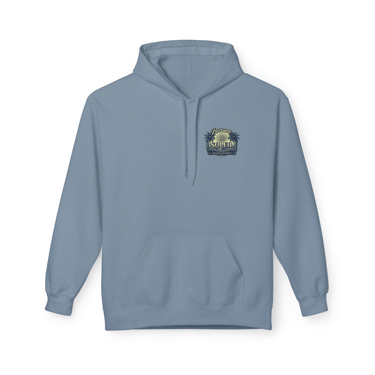 Baruna Soleil Hoodie — Tropical Palm Vintage Surf Pullover