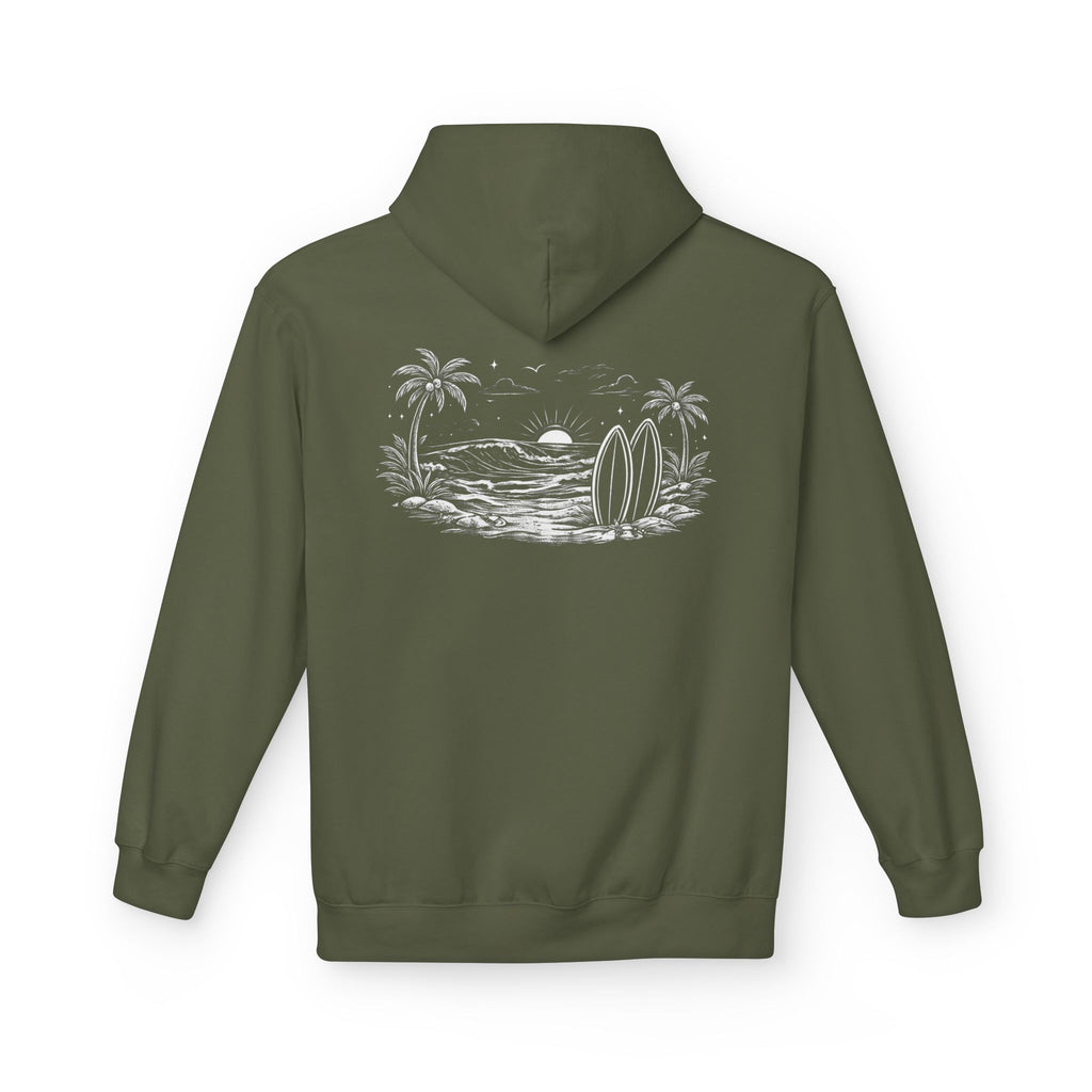 House of Baruna Woman's Surf Paradise Palm Beach Hoodie