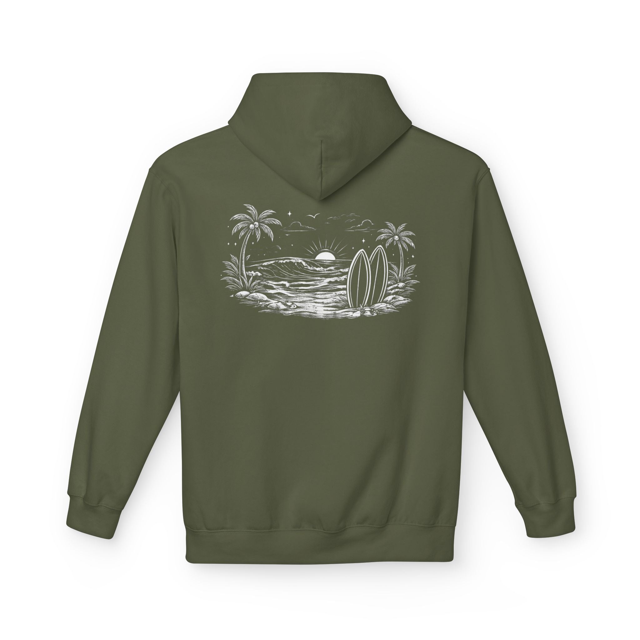 House of Baruna Woman's Surf Paradise Palm Beach Hoodie