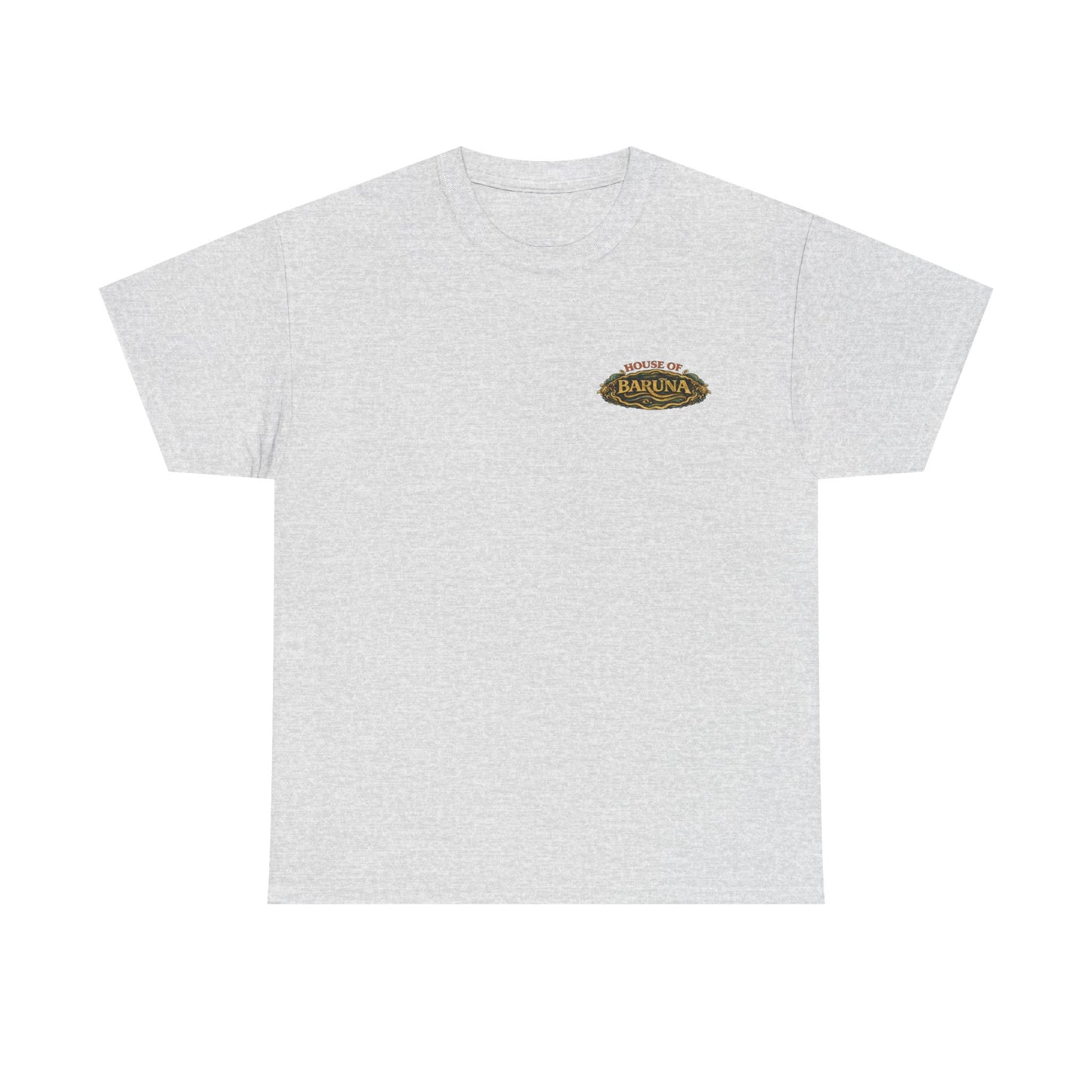 House of Barúna Men's Conch Blower Vintage Logo T'Shirt – Mythic Nautical Heritage Shirt