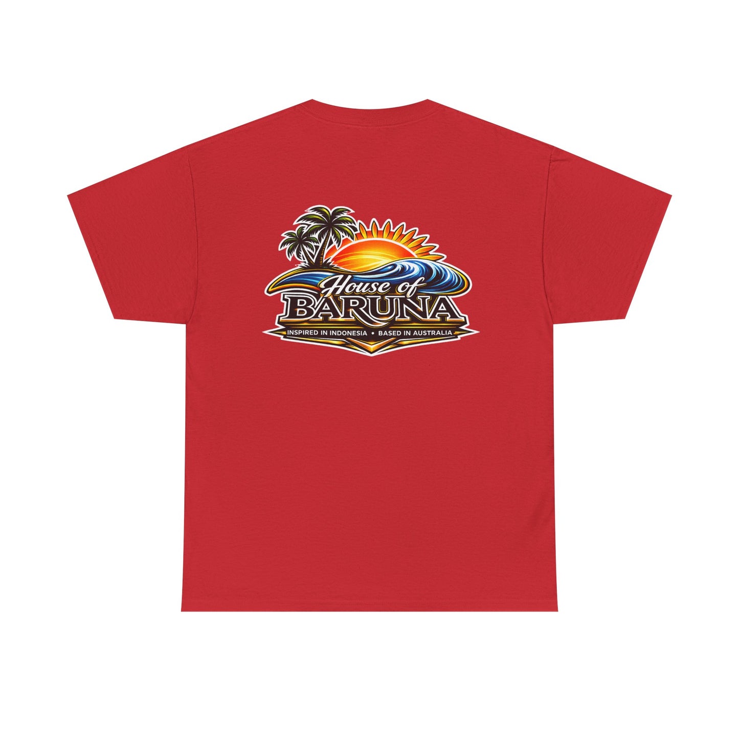 House of Baruna Men's Sunset Wave T'Shirt – Palm Tree Surf Shirt