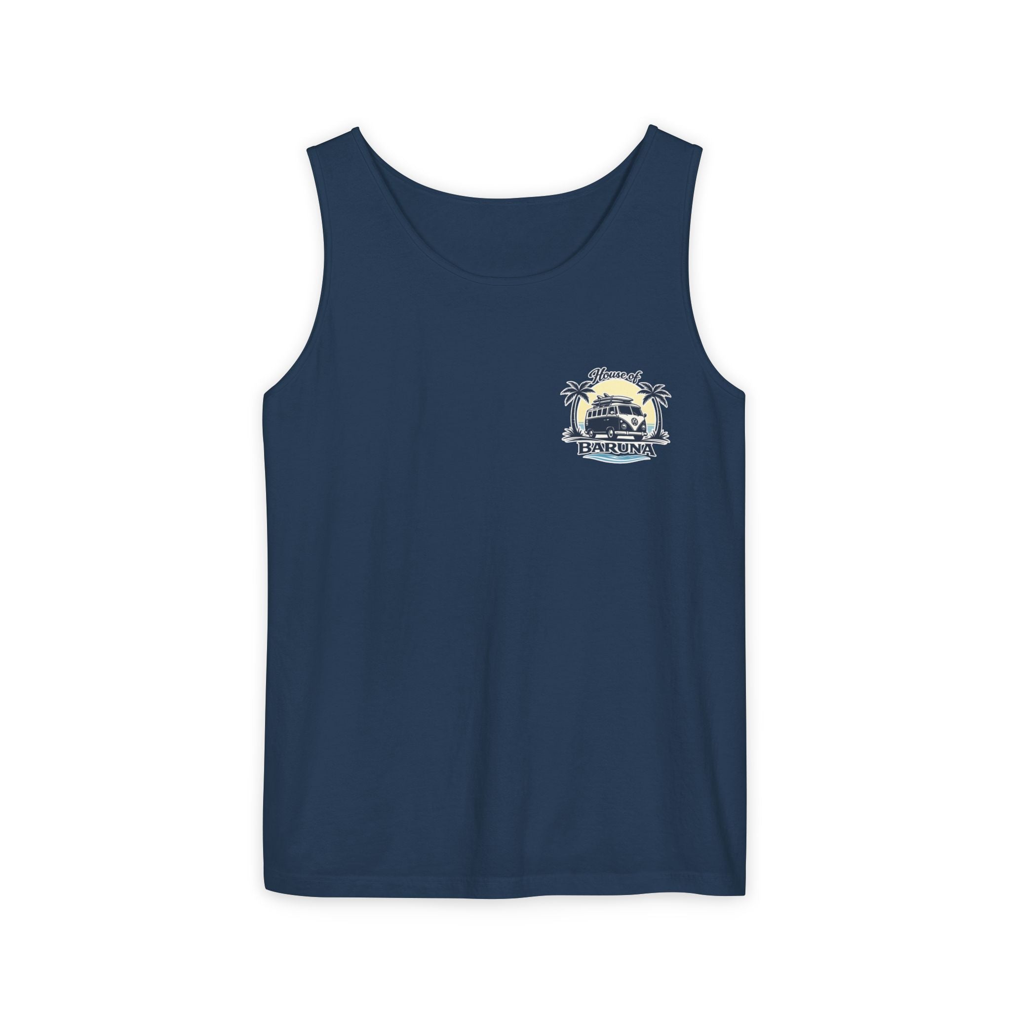 House of Baruna Men's Vintage Kombi Tank – Island Crest Surf Singlet for Men