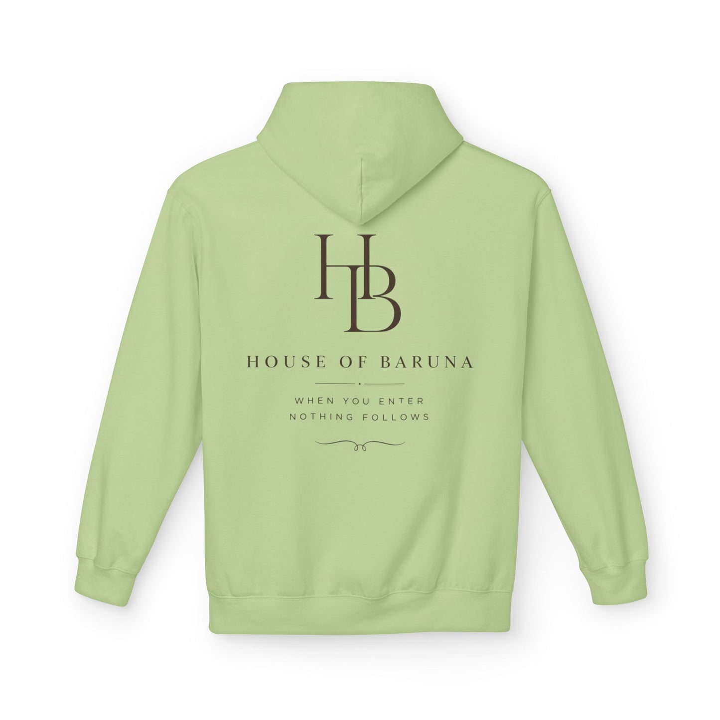 House of Baruna HB Logo Hoodie — Minimalist Luxury Pullover