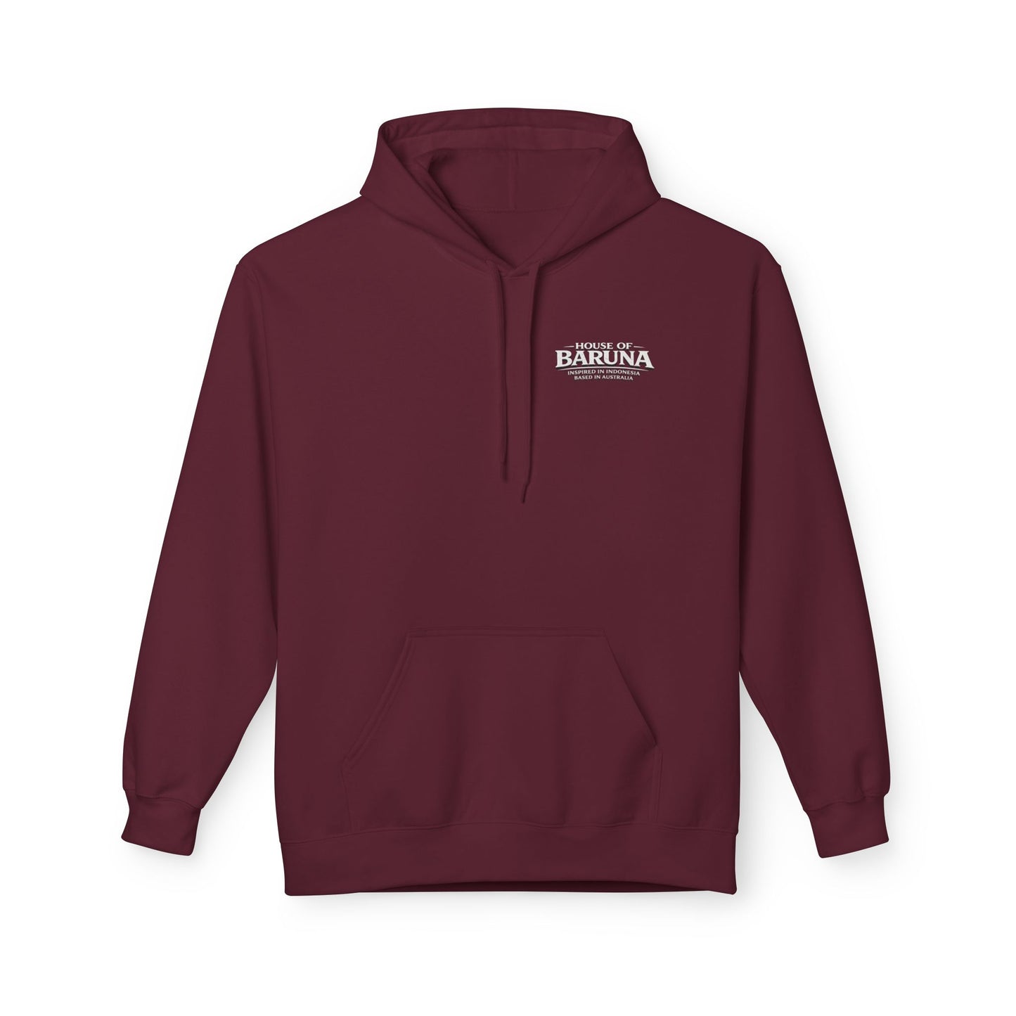 House of Baruna Men's Hoodie — Tropical Palm Beach Shack Sweatshirt
