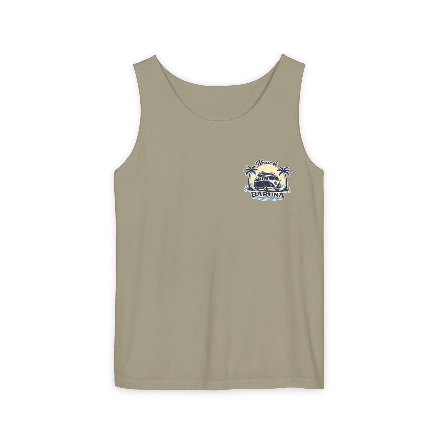 House of Baruna Men's Vintage Kombi Tank – Island Crest Surf Singlet for Men