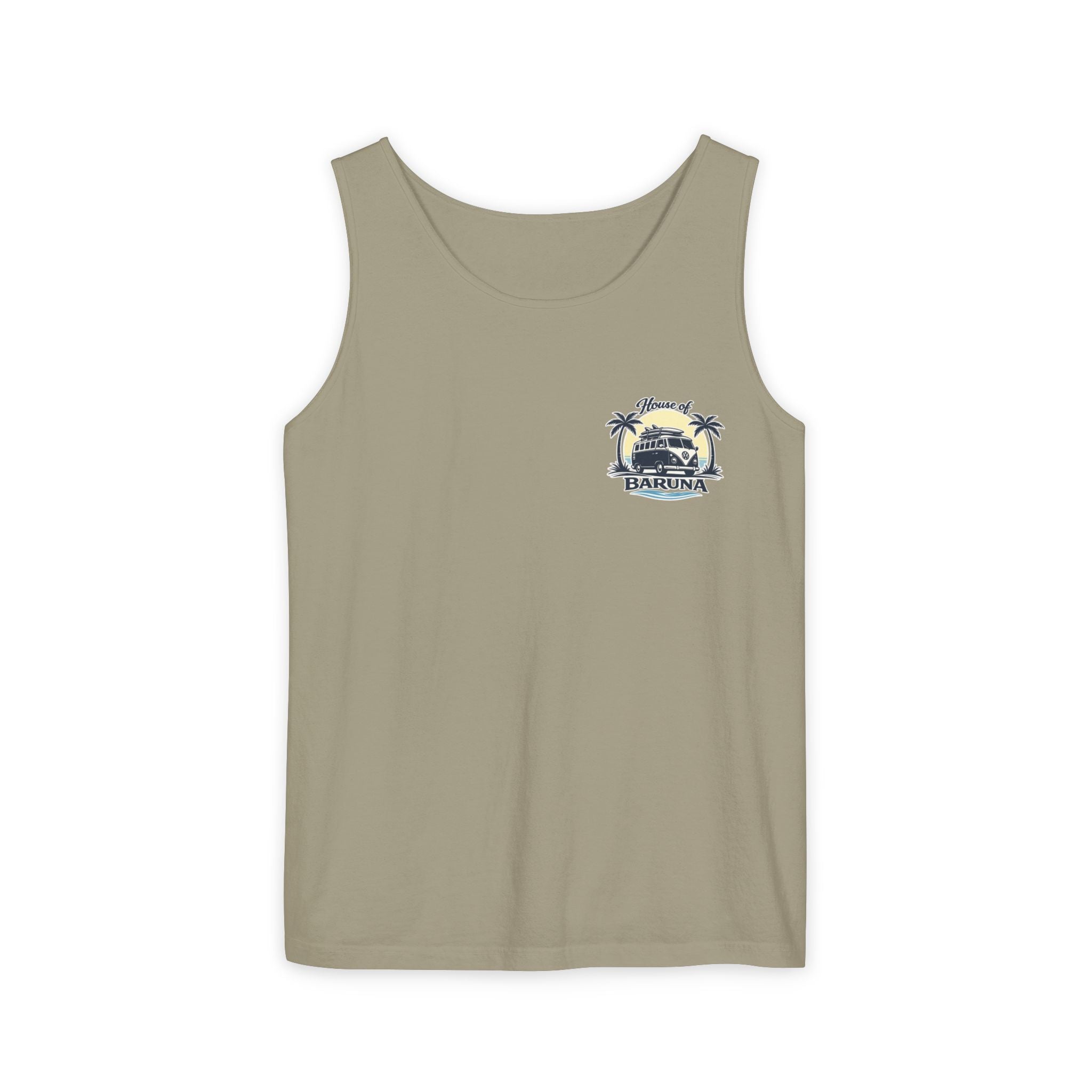 House of Baruna Men's Vintage Kombi Tank – Island Crest Surf Singlet for Men