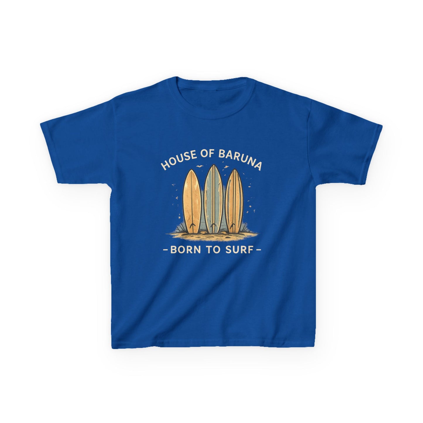 "House of Baruna: Born to Surf" Kid's Tee