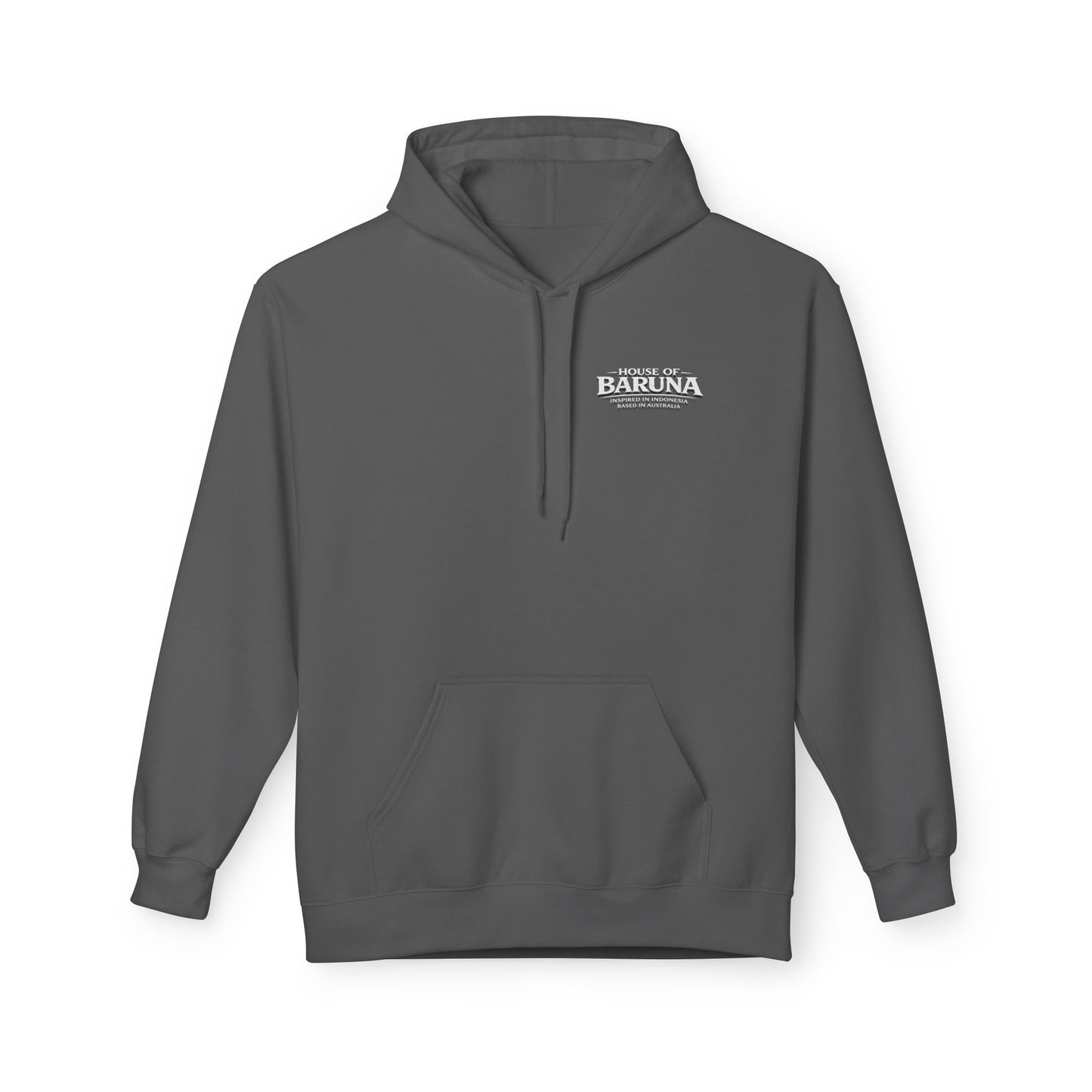 House of Baruna Men's Hoodie — Tropical Palm Beach Shack Sweatshirt