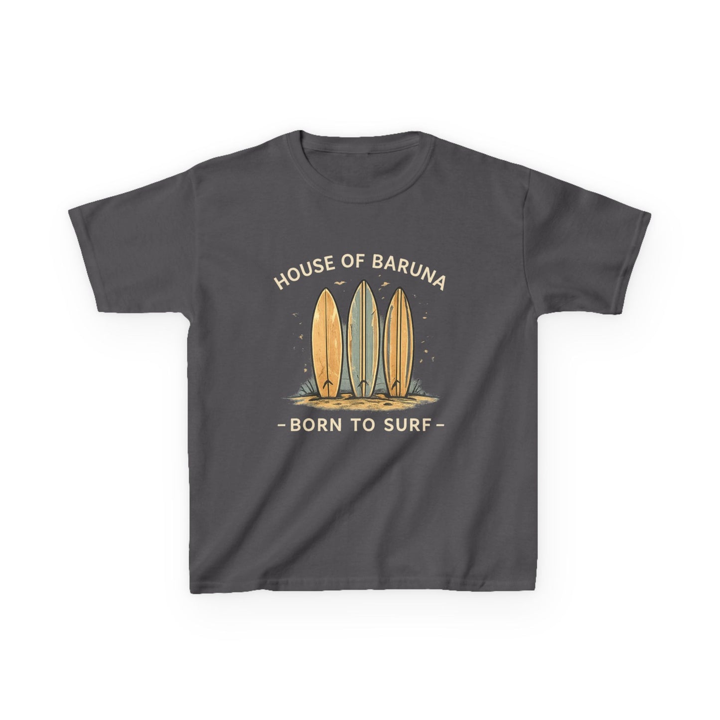 "House of Baruna: Born to Surf" Kid's Tee