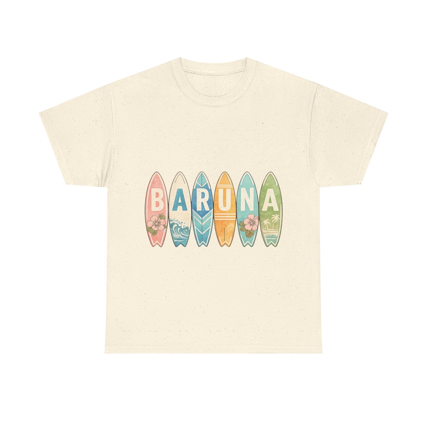 House of Baruna Women's  Surfboard Graphic Tee — Retro Beach Vibe T-Shirt